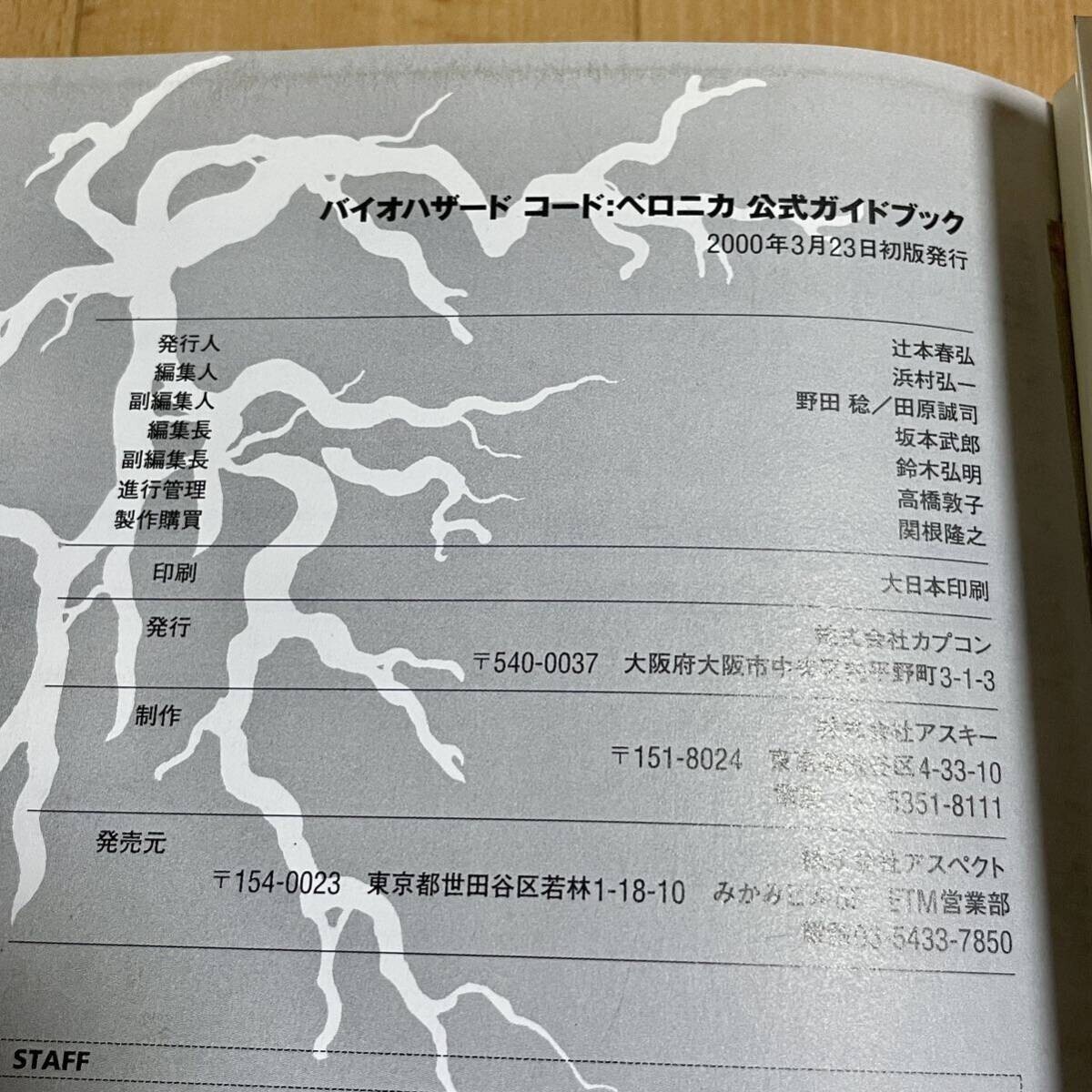 Resident Evil Biohazard Code Veronica Guide Book Capcom Used JAPAN