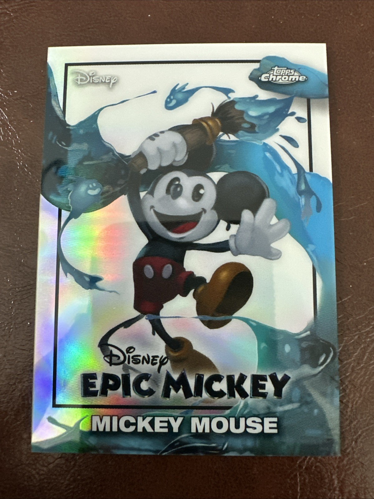 2026 Topps Disney Neon Chrome Mickey Mouse Epic Mickey #EM-1