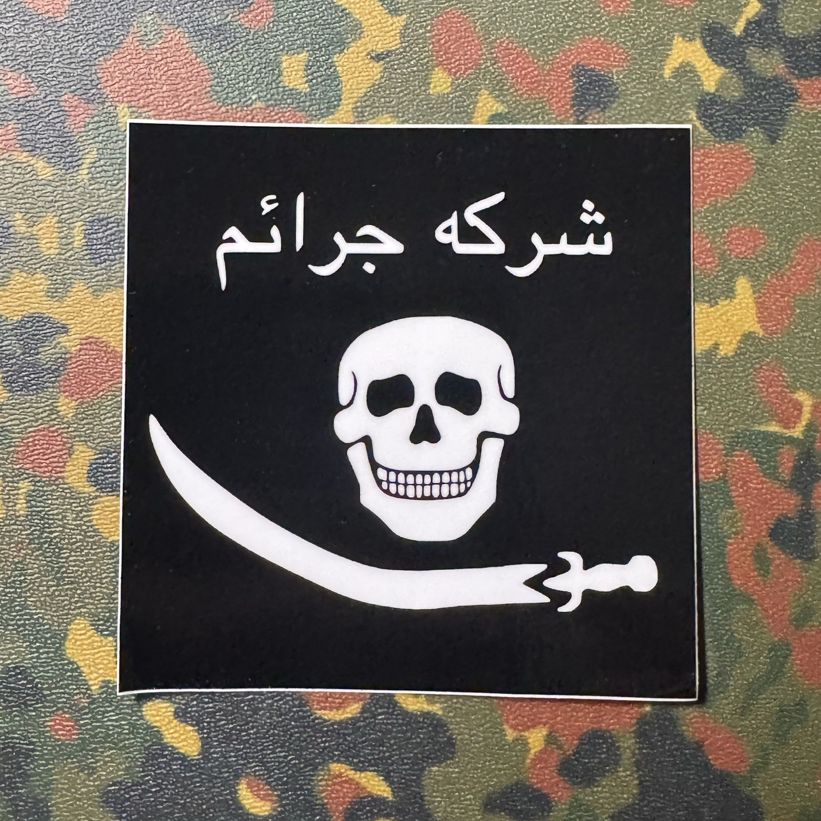 CRIME CO Glossy Vinyl Sticker Slap COMPANY SupDef WRMFZY FOG