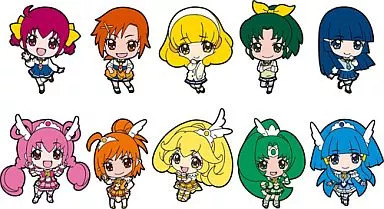 Smile Precure Rubber Strap Set of 10 Collectible Accessories