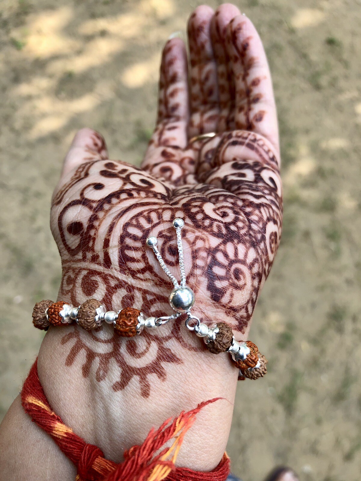 LAB CERTIFIED 925 silver 5 + 8 Mukhi RUDRAKSHA Rudraksh Bracelet adjustable
