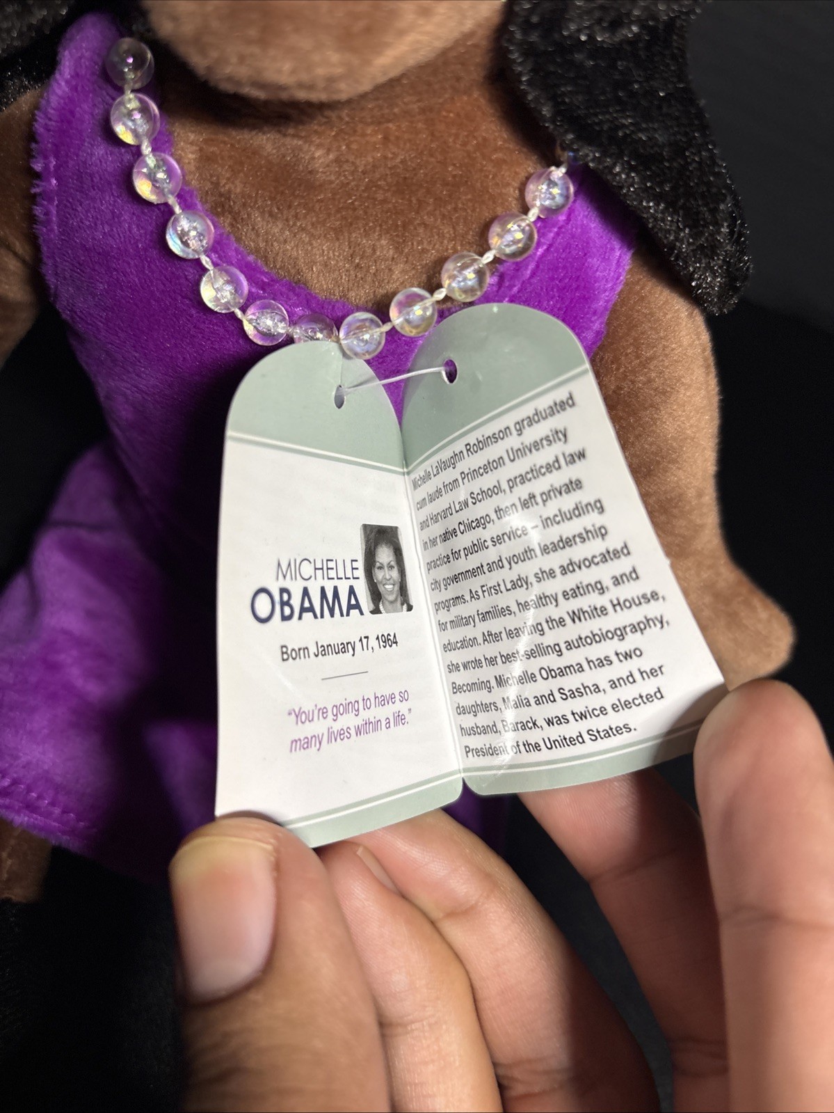 Michelle Obama Little Thinker Plush Dolls Unemployed Philosophers Guild
