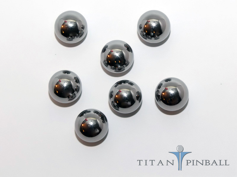 One (1) – 1 1/16 inch Shiny Finsh Standard Steel Replacement Pinball.