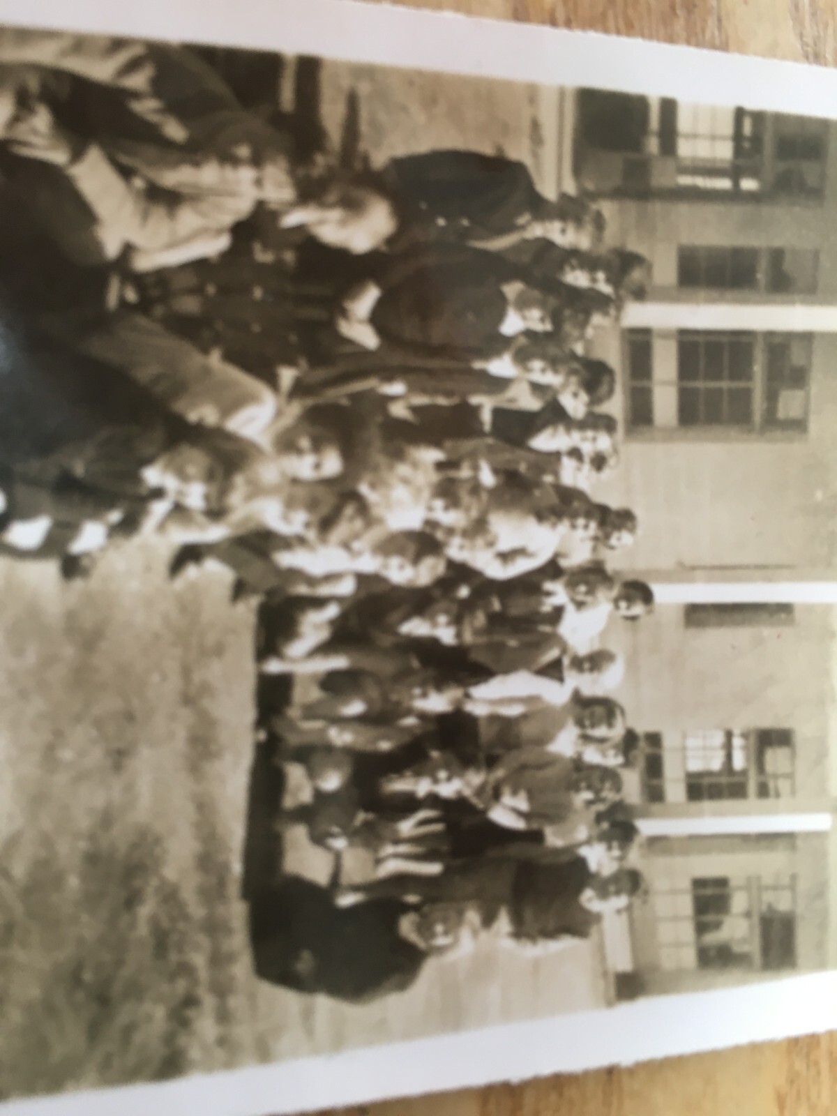 MALTA SCHOOL pupils RAF LUQA sepia small PHOTOGRAH 1961 6/6CM.