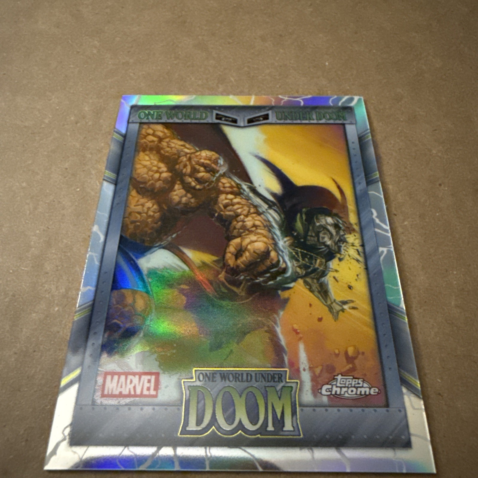 One World Under Doom Marvel 2026 Topps Chrome Refractor Insert Card #OW-20