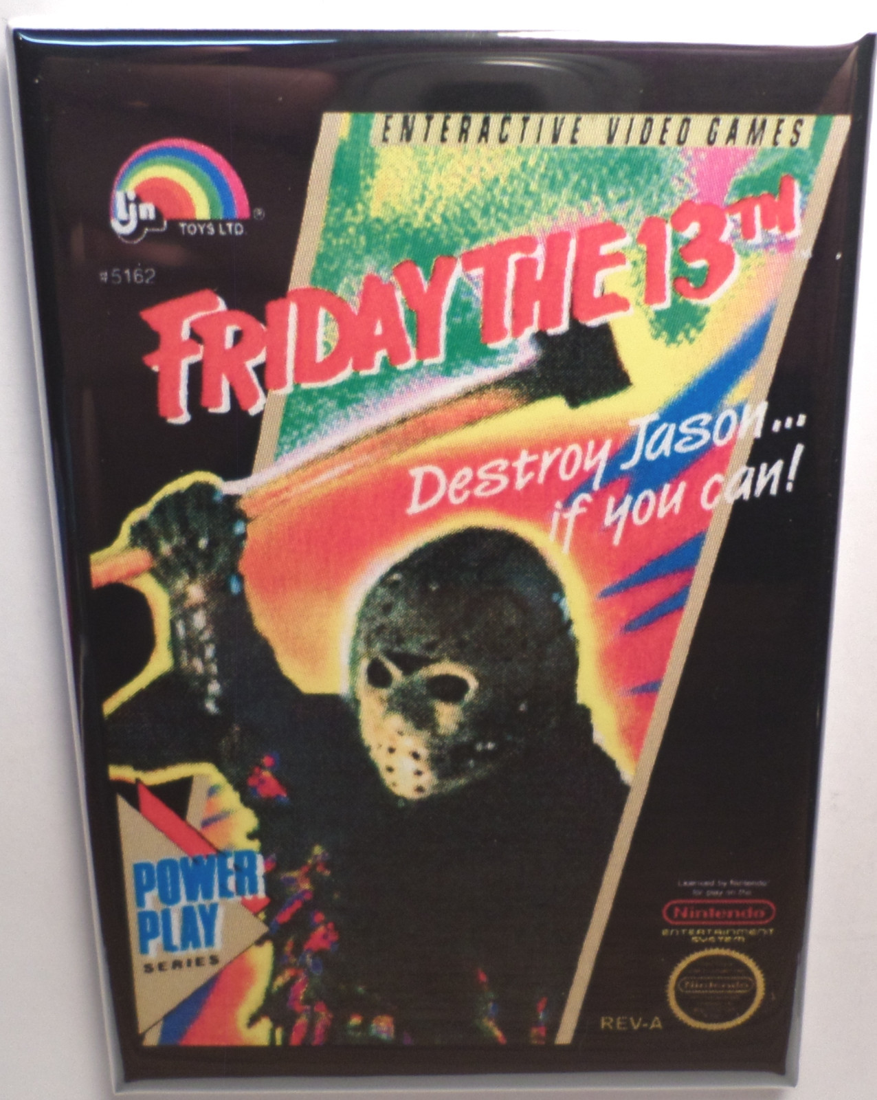 Friday the 13th MAGNET 2″x3″ Fridge Locker Nintendo NES Vintage Game Box