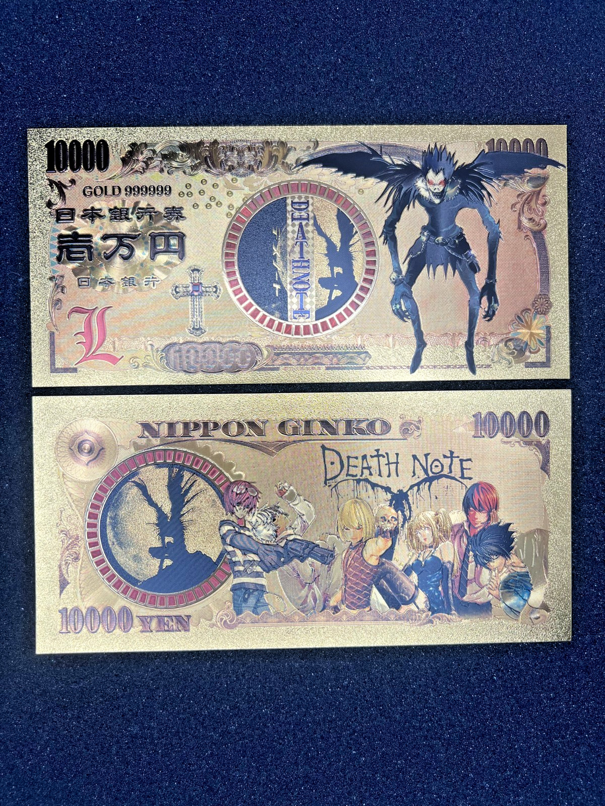 Ryuk – 24k Gold Foil Banknote – Death Note Anime