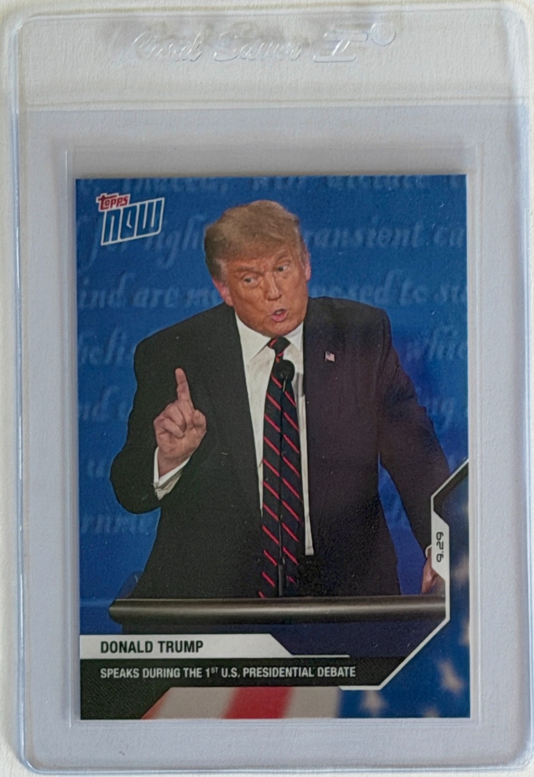 2020 Donald Trump Topps Now #3 Presidential Debate Card