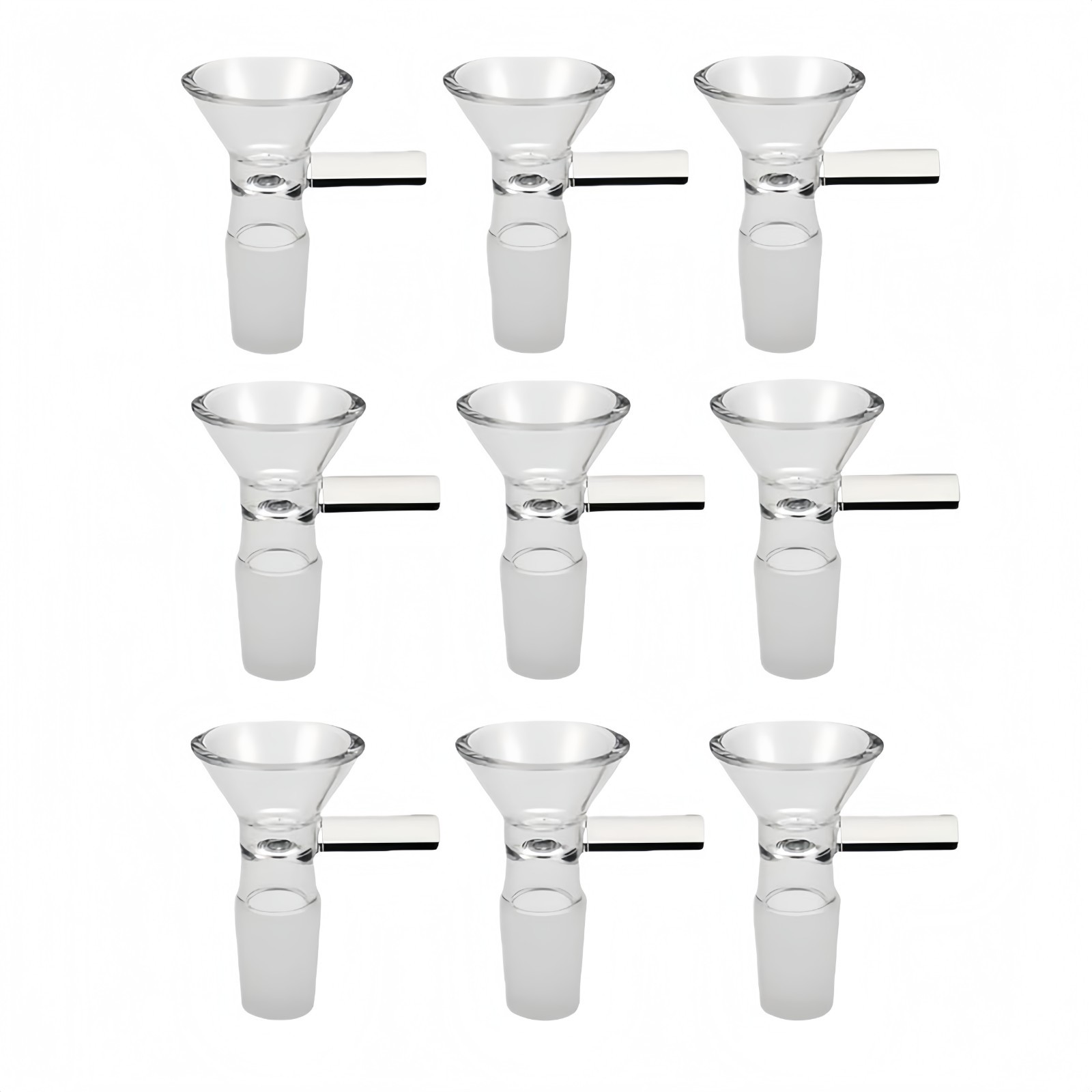 (9 PACK) 14MM Male Glass Bowl For Water Tobacco Pipe Bong Replacement Head USA