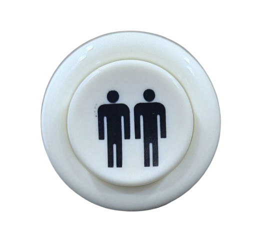 28mm American Style Arcade Push Button – Concave Design