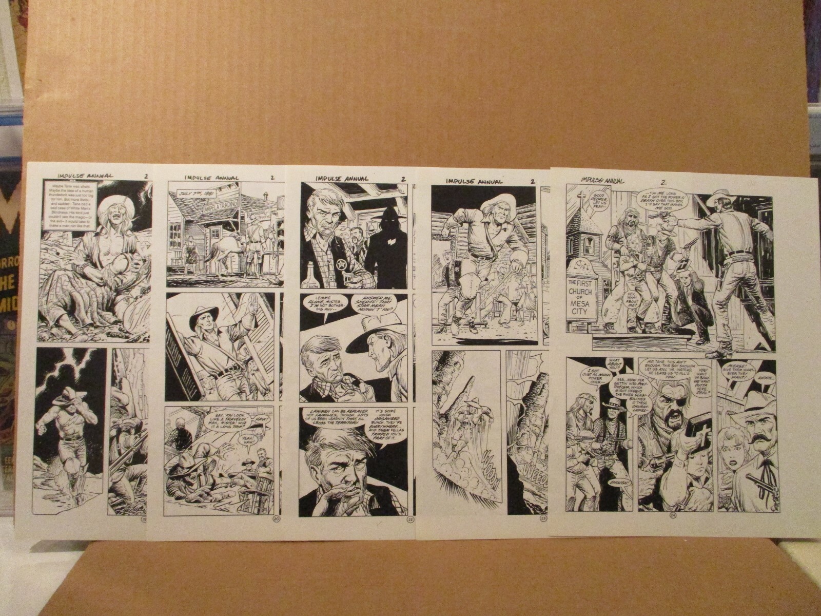 Impulse Annual 2 PRODUCTION ART 20 Page B&W Proof Lot DC Comic Silverprint Stats