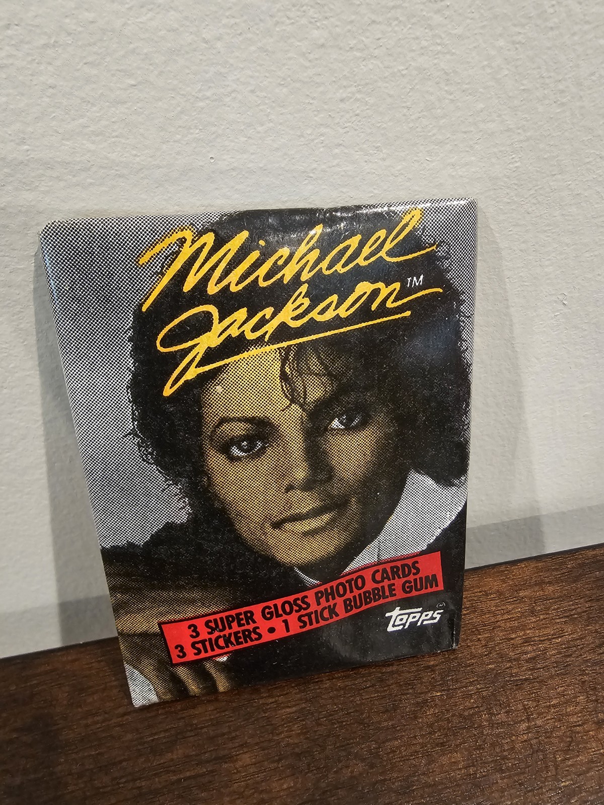1984 Topps Michael Jackson 1 Unopened Wax Pack Factory Sealed! Thriller!