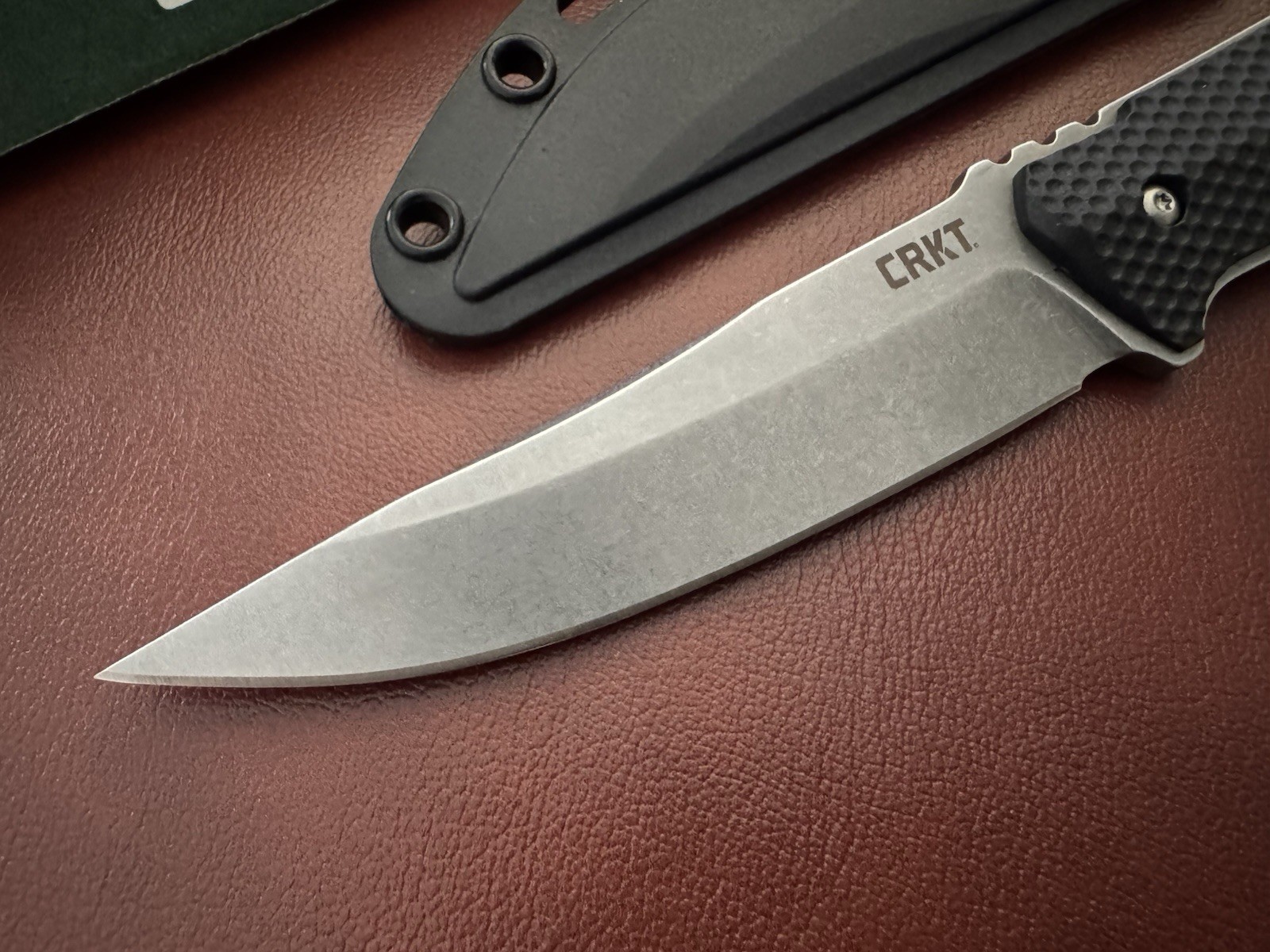 CRKT 1210 Strafe Fixed Blade Knife Tanto Style Lucas Burnley Design