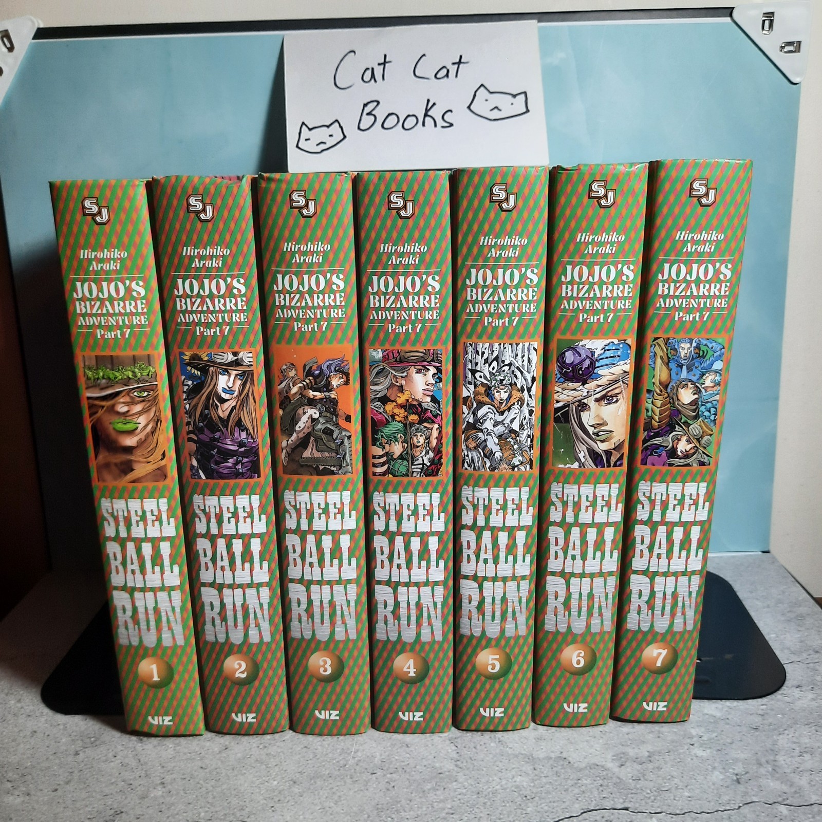 📚Jojo’s Bizzare Adventure Part 7 Steel Ball Run Vol. 1-7 English Manga