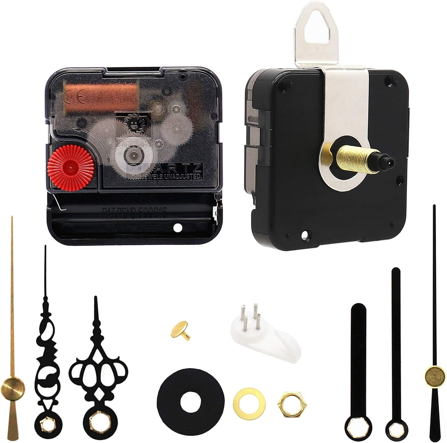 Elegant Silent Clock Movement Kit – Includes Hands & Accessories, 2.2″ Design