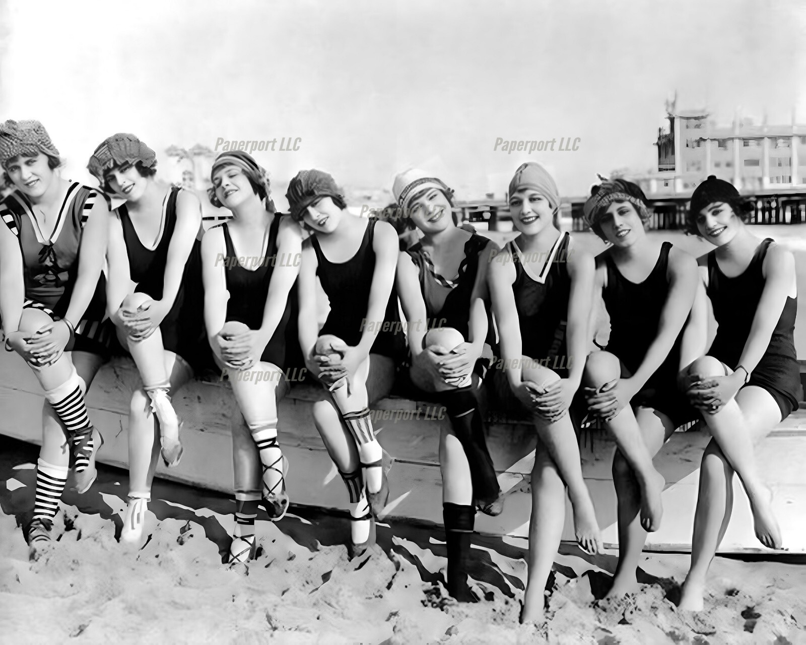 1920s Pretty Swimsuit Girls 8×10 Photo