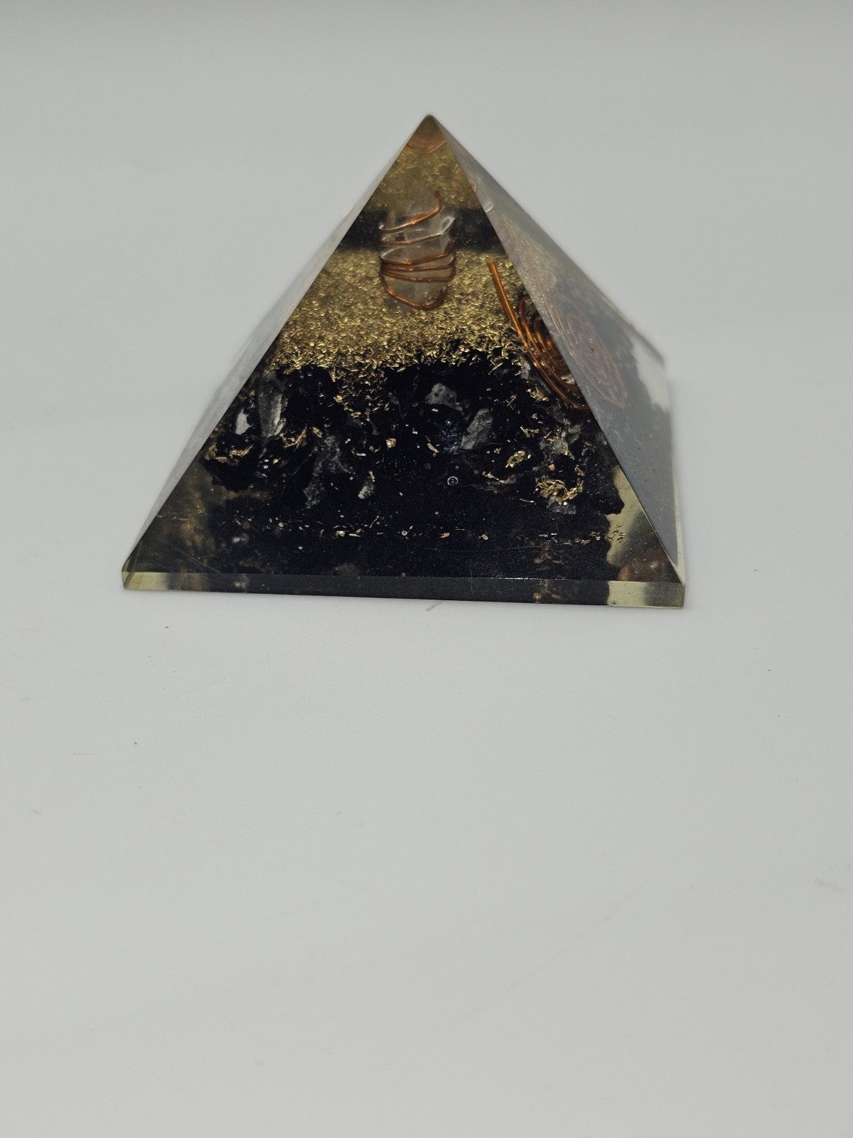 2.5″ Black Shungite Orgonite Orgone Pyramid Energy Reiki Charged Generator