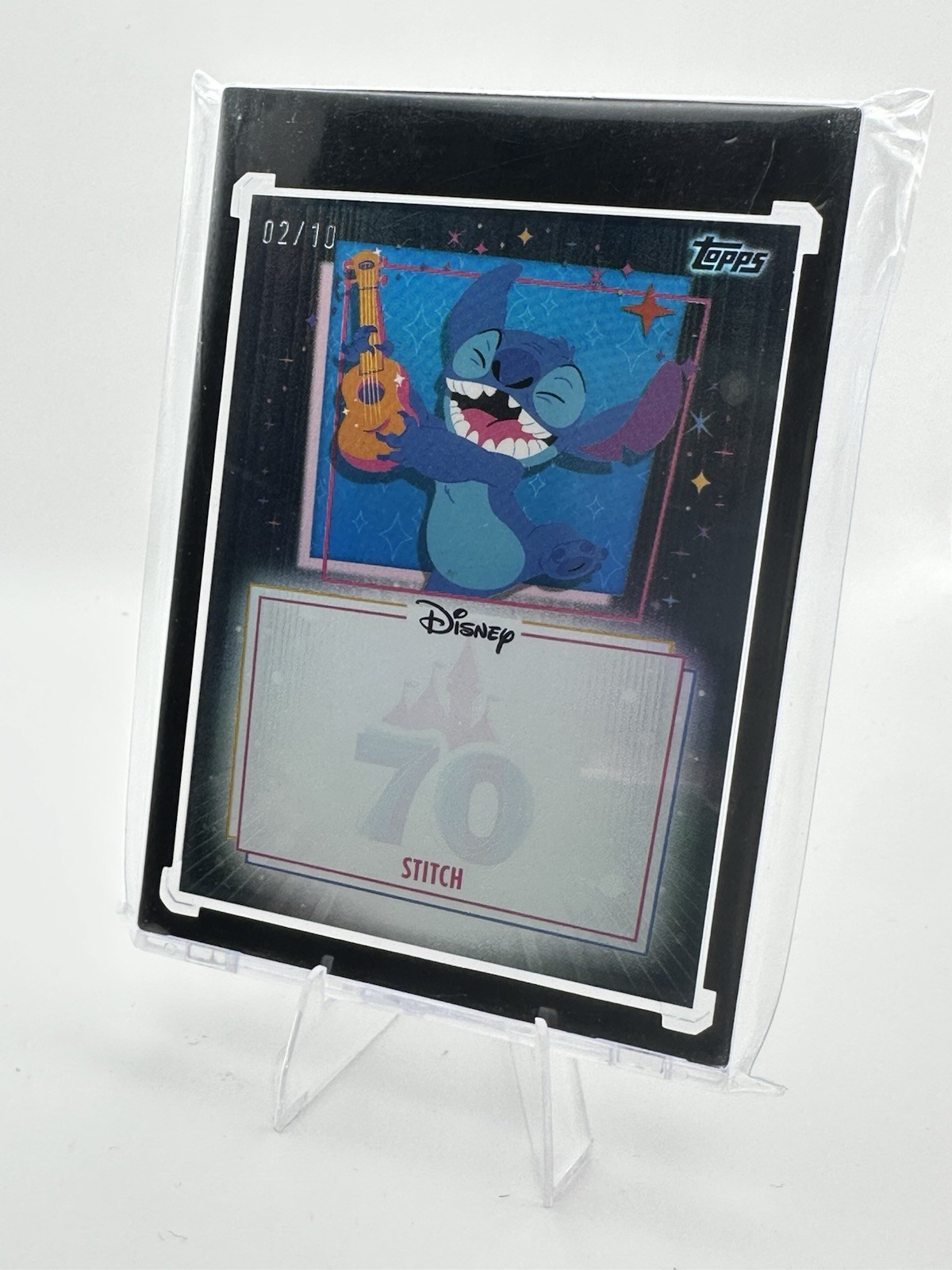 2025 Topps Disneyland Disney 70th Anniversary Stitch Auto Opportunity BLACK /10