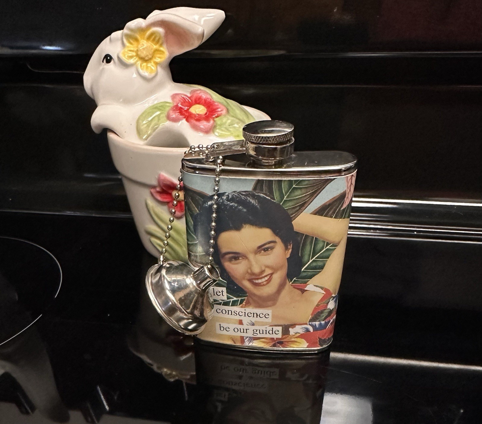 Anne Taintor 4oz Stainless Steel Flask