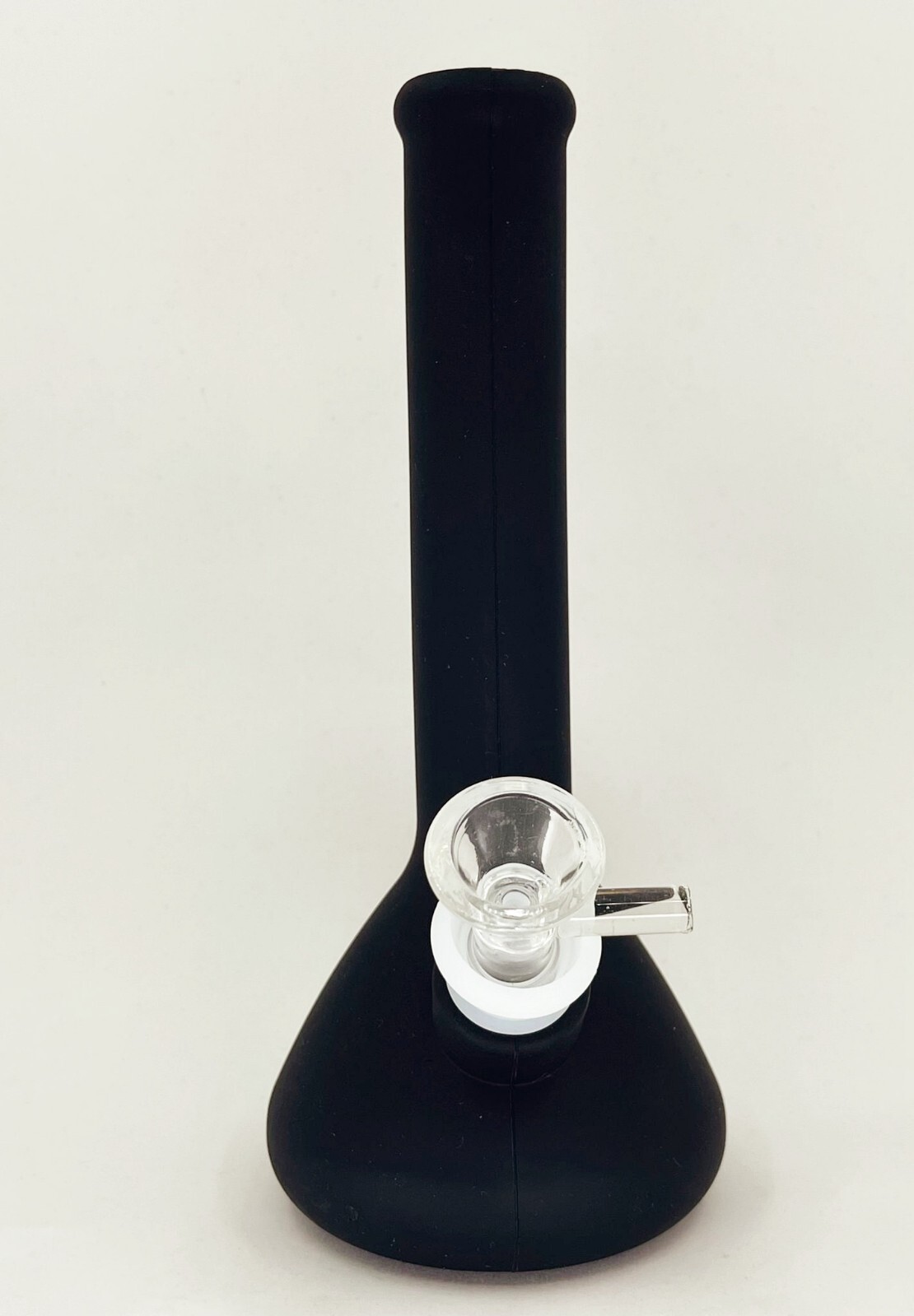 8″ Inch BLACK 4 PIECE Unbreakable Silicone Bong Detachable Water Pipe + SCREENS!