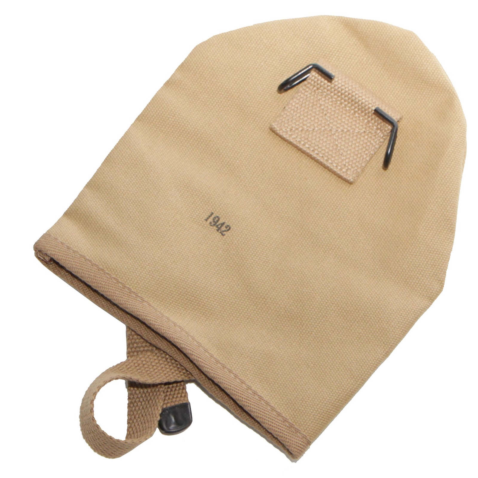 US WW2 M-1910 T-Handle Shovel Cover Carrier Khaki Reproduction with Mark