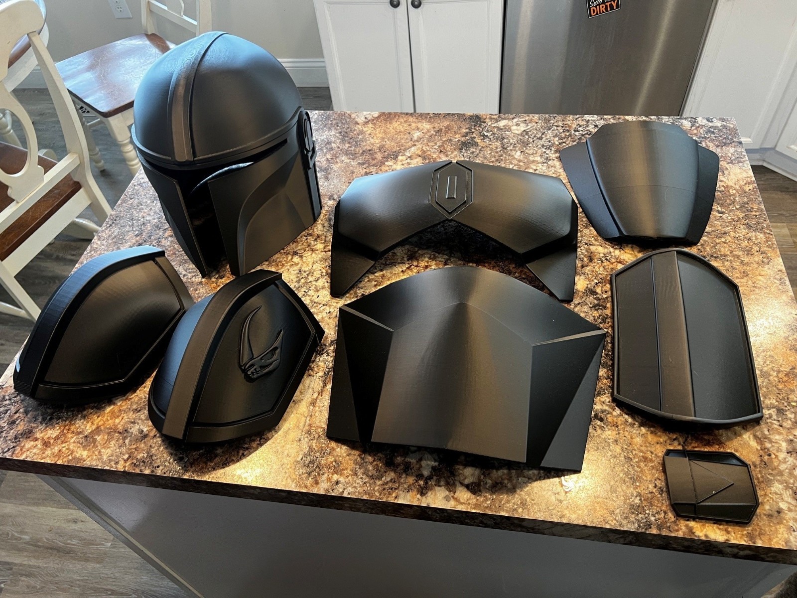 Star Wars The Mandalorian 3D Printed Full Armor For Cosplay – Black