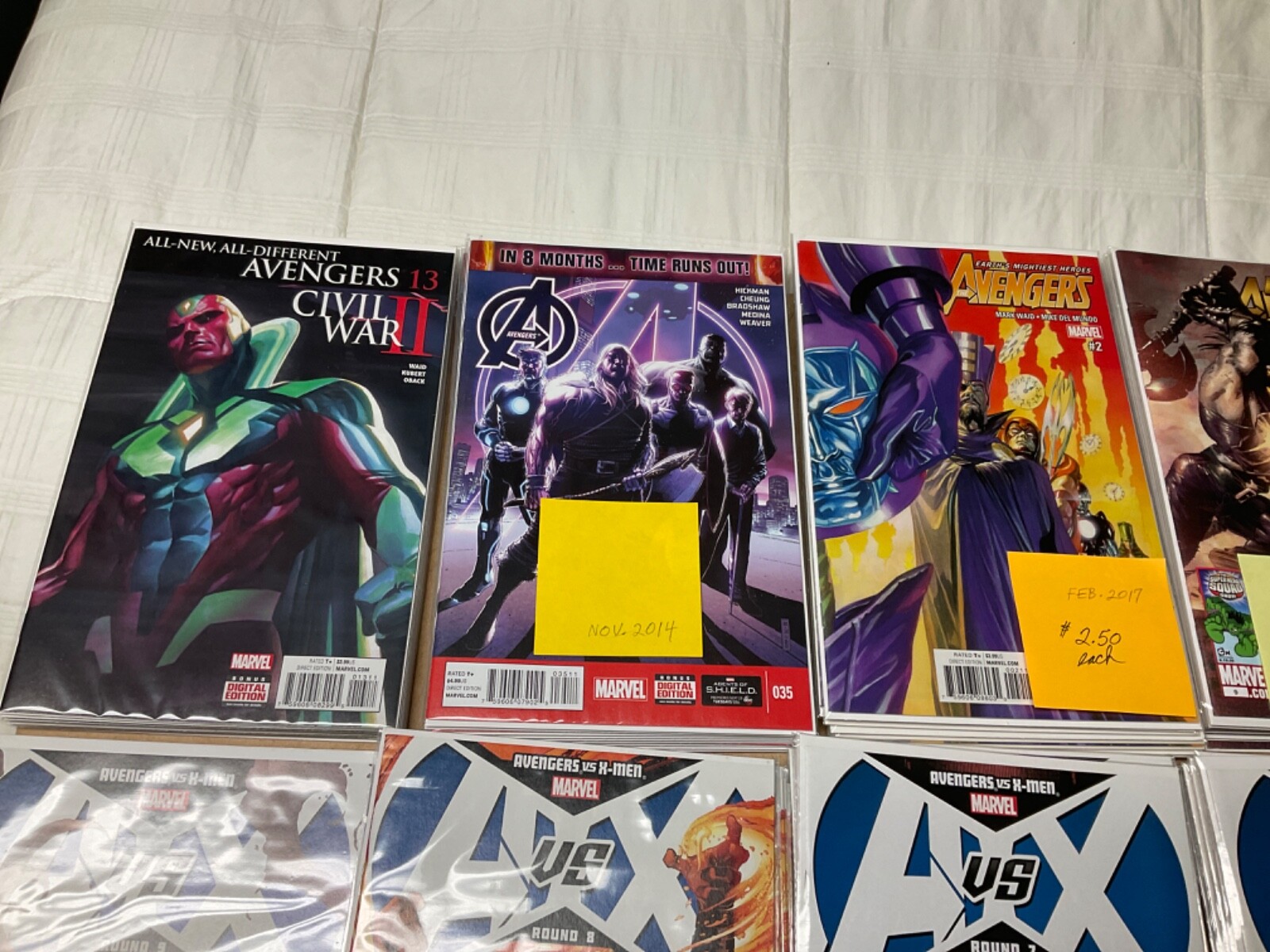 Group of 13 Avengers comics…2009-2017..read description