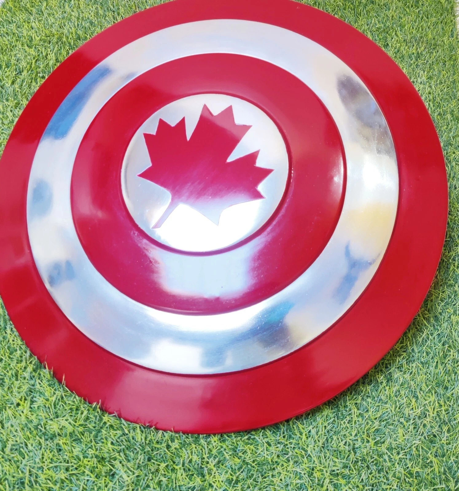 22 Inch Medeival Captain Canada Shield Strength & Loves, Compassion Halloween
