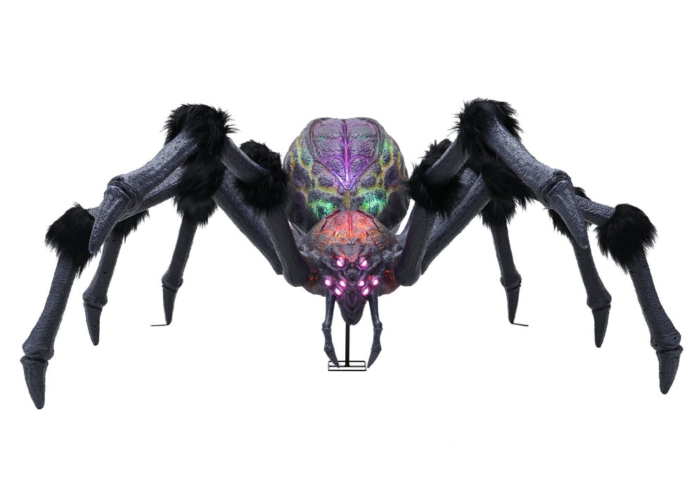 9.5 Ft Giant-Sized LED Arachnophobia Spider Halloween Decoration – New in Box