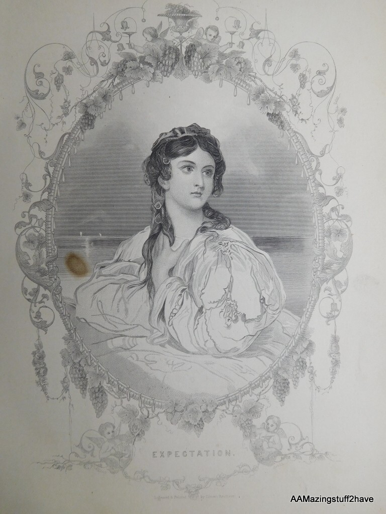 Vintage Expectation Lithograph 10-1/8” x 7-1/8” Engraved & Printed by Illman Bro