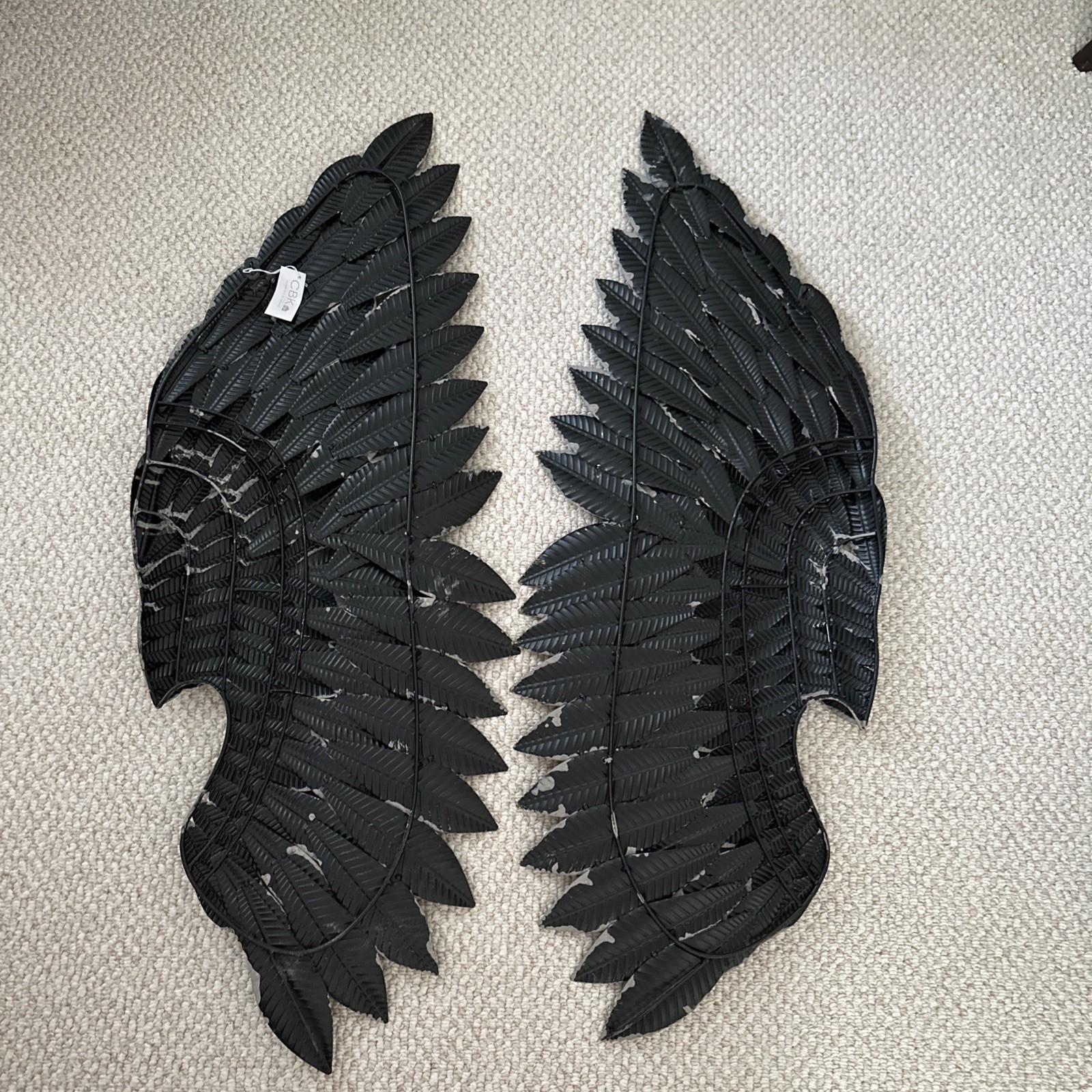 Pair Of Metal Angel Wings