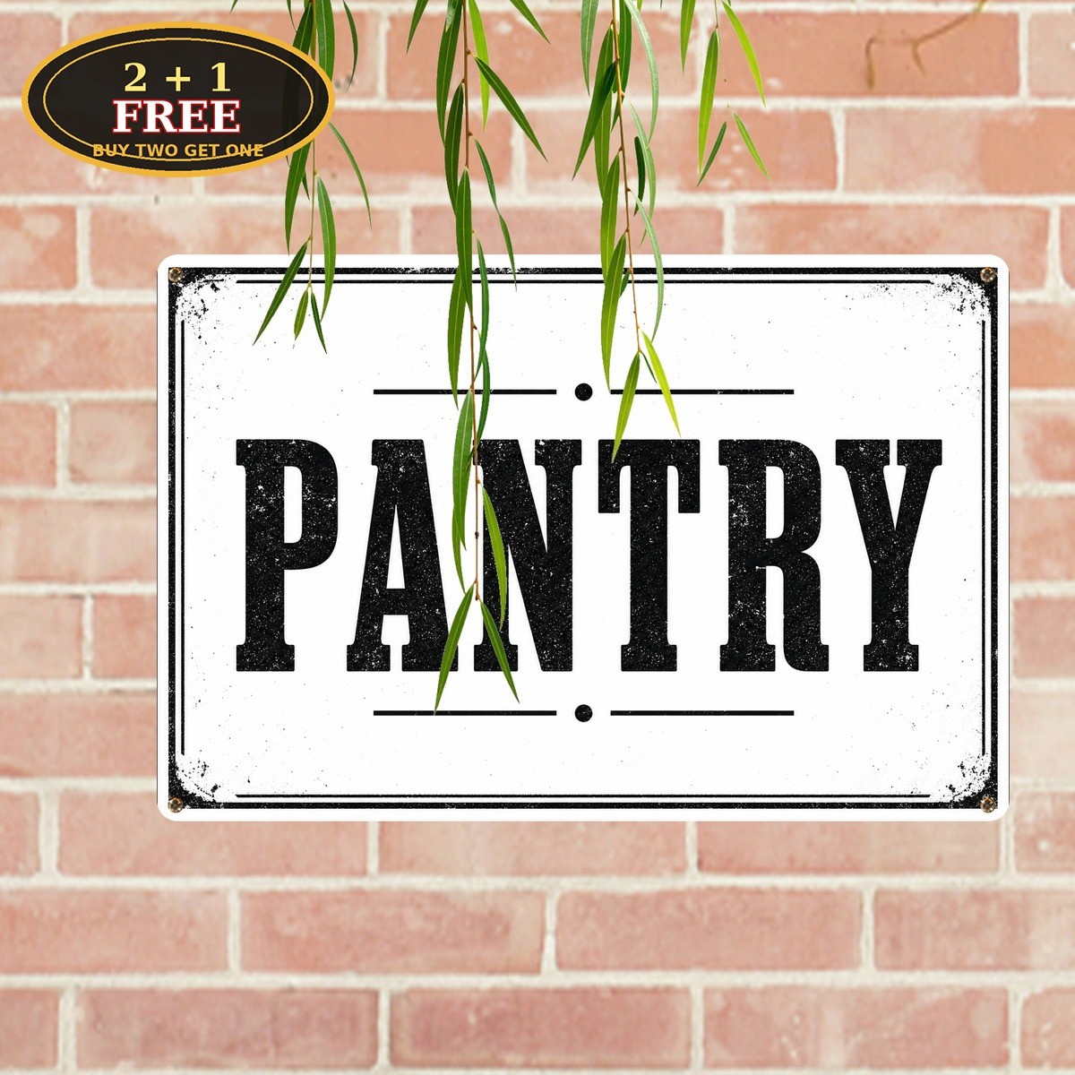 Pantry Kitchen Organization Aesthetic Farmhouse Plaque