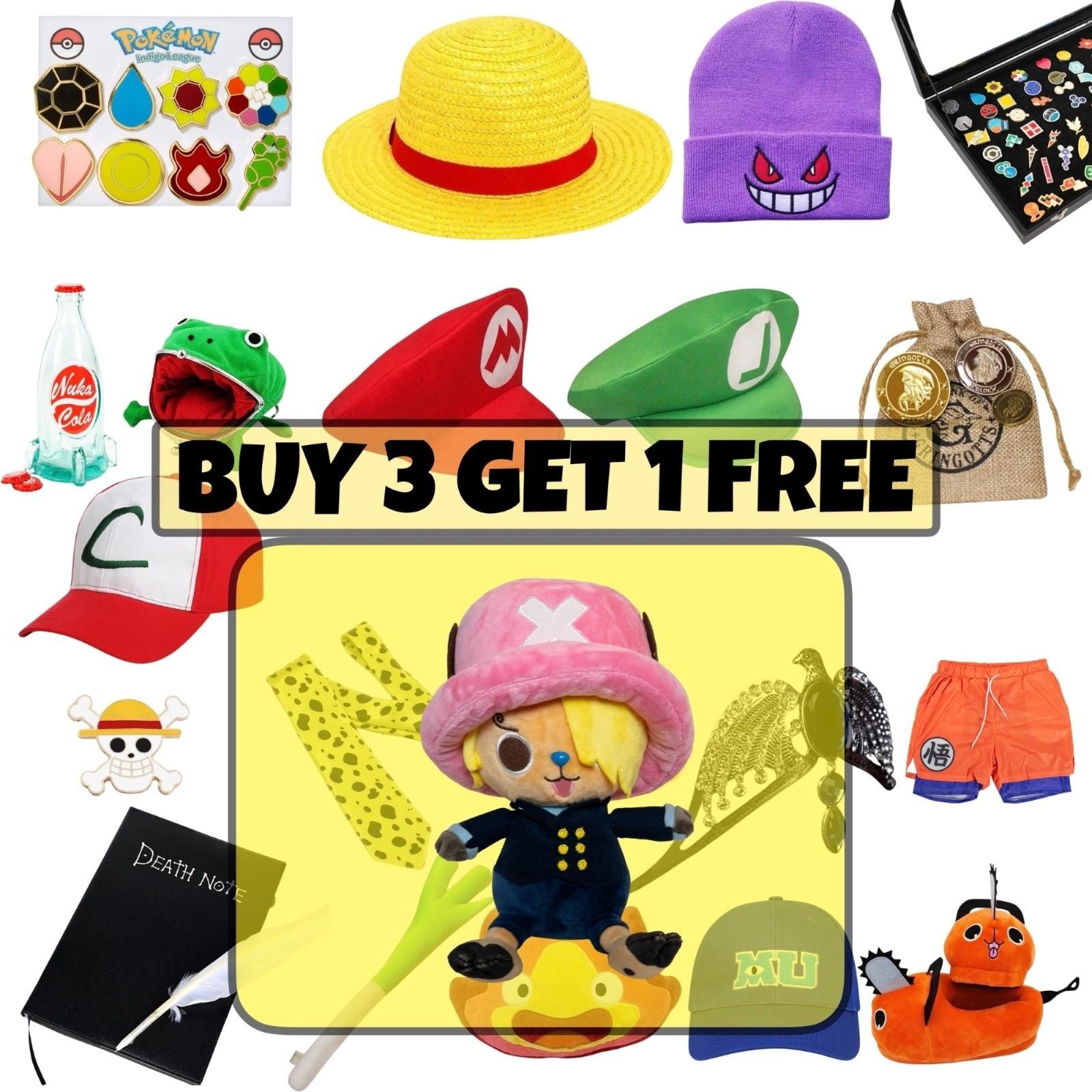 One Piece Tony Tony Chopper Sanji Cosplay Plush Toy 9″ Pink Hat Anime Plushie
