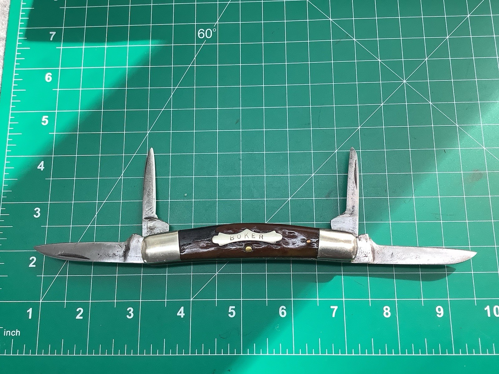 Boker 5974 Congress 4.25″ Closed Brown Bone Folding Pocket Knife Made In USA