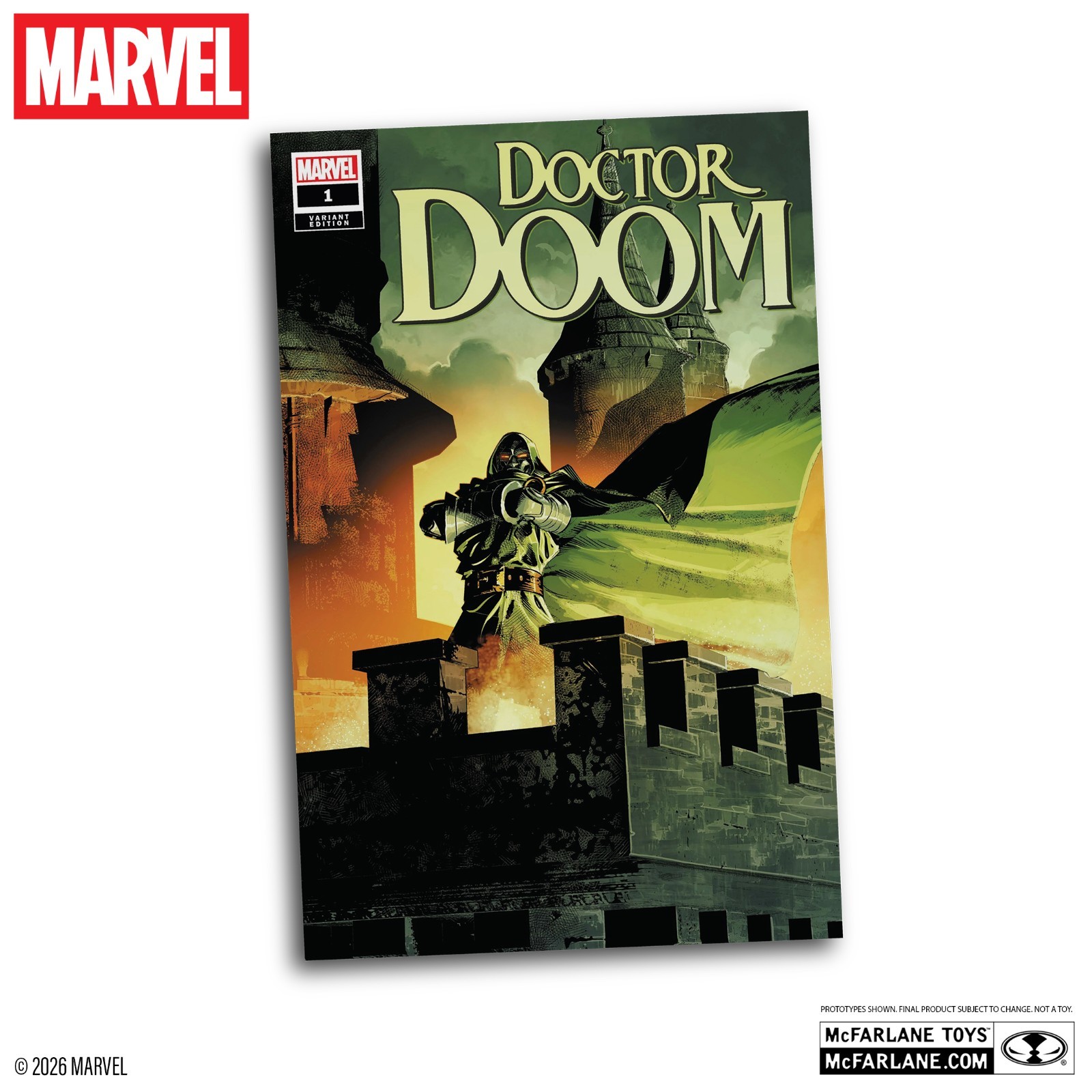 Marvel Doctor Doom Gold Label Future Foundation White 1:6 Figure McFarlane NEW