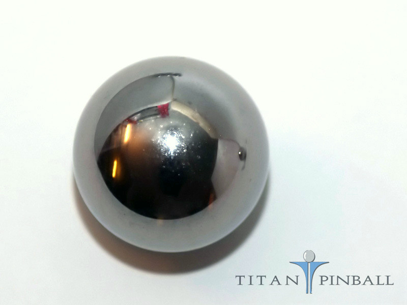 One (1) – 1 1/16 inch Shiny Finsh Standard Steel Replacement Pinball.