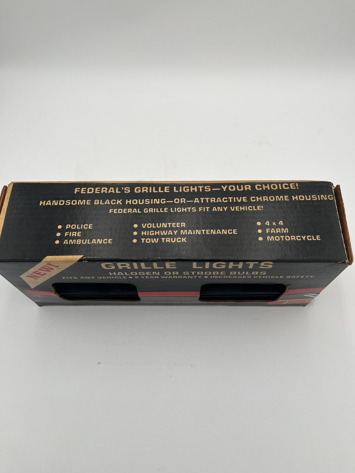 Vintage Blue Grille Strobe Lights from Federal Signal Corporation