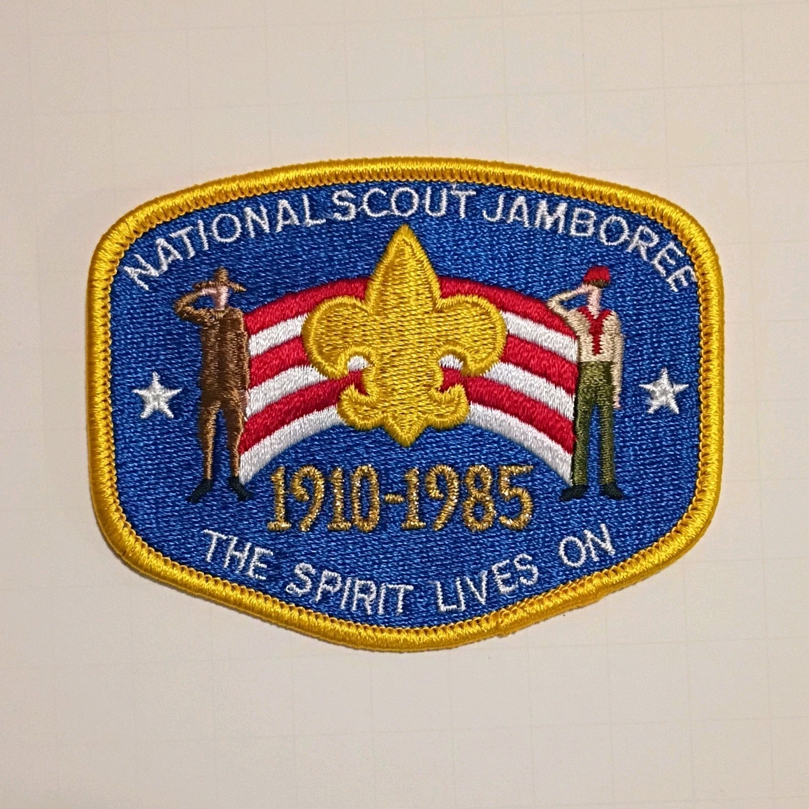 Boy Scouts National Scout Jamboree 1985 Patch The Spirit Lives On Single Unit