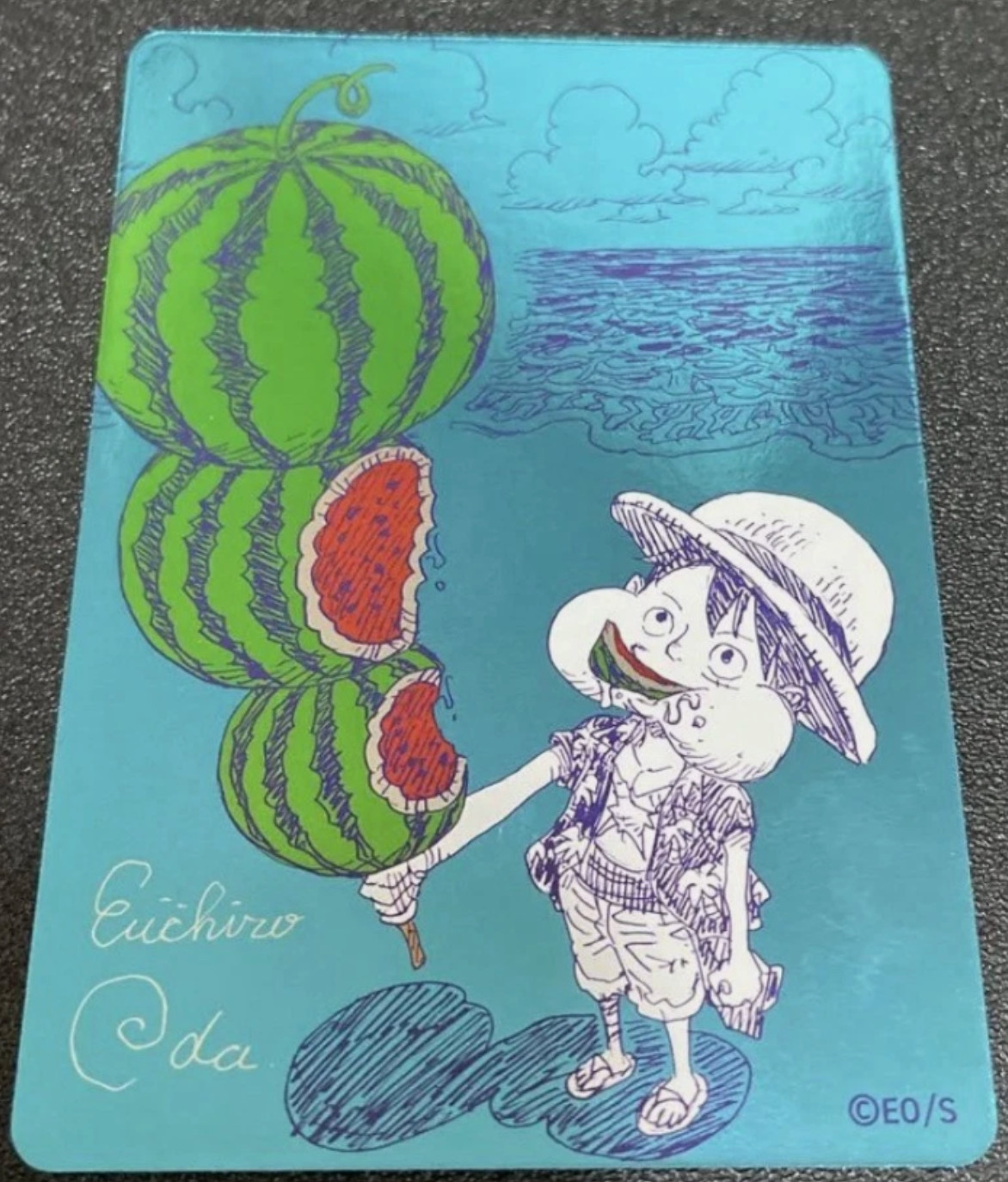 One Piece Natsucomi 2026 Metakira Metallic Card Eiichiro Oda Luffy Promo Limited