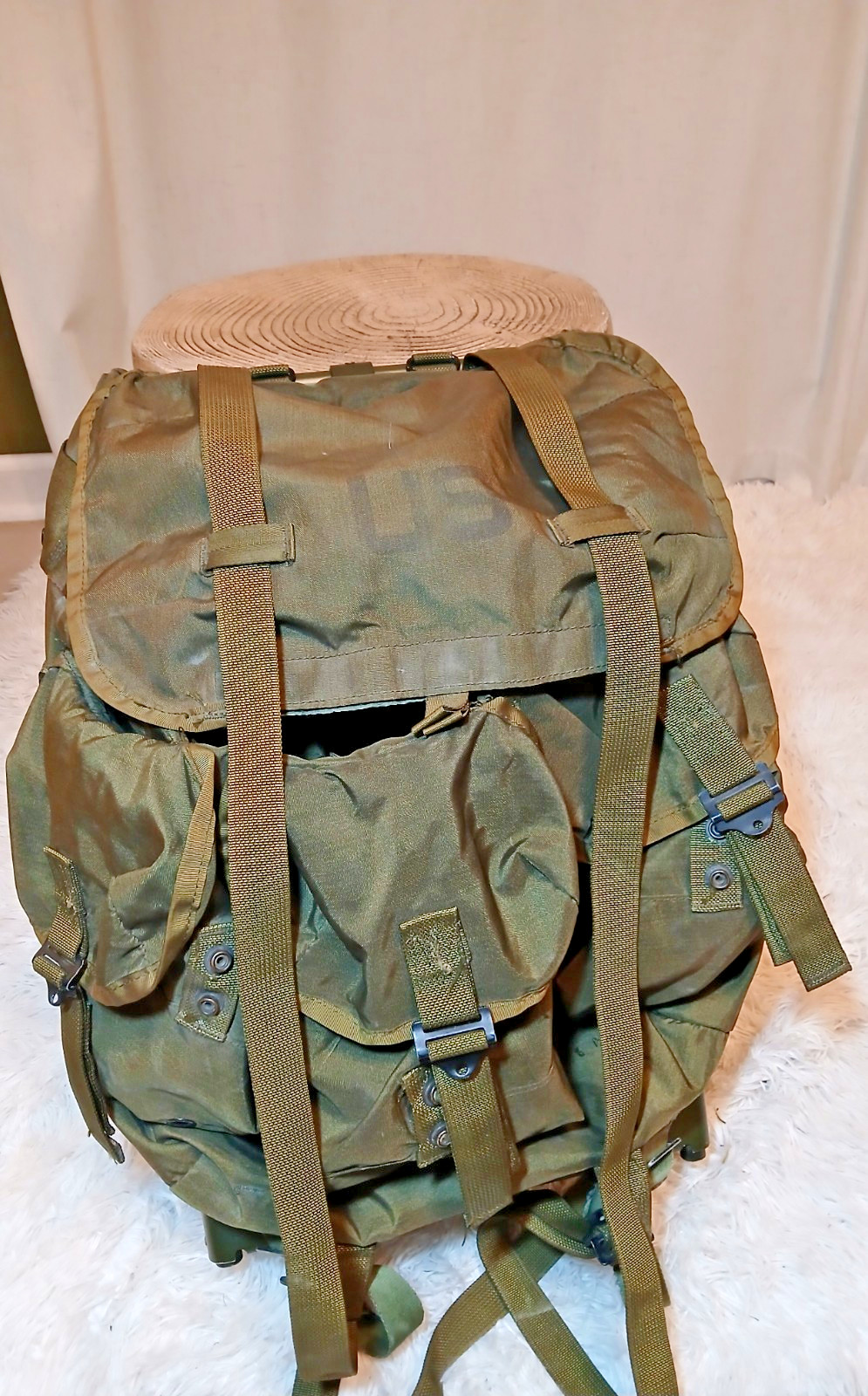 MILITARY OD ALICE PACK MEDIUM LC-1 COMBAT NYLON FIELD BACKPACK w/ FRAME