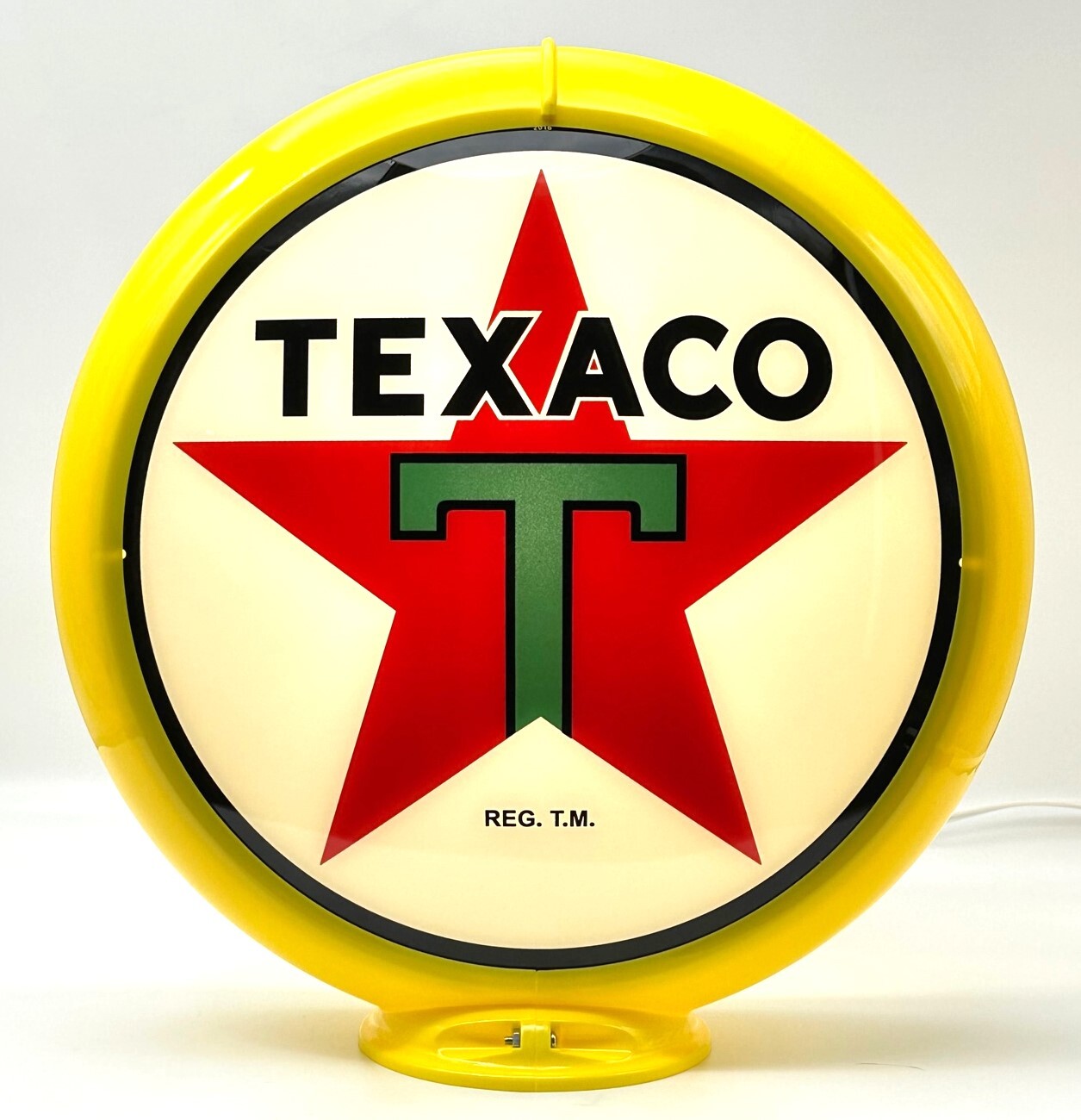 TEXACO STAR 13.5″ Gas Pump Globe – SHIPS FULLY ASSEMBLED! READY FOR YOUR PUMP!!