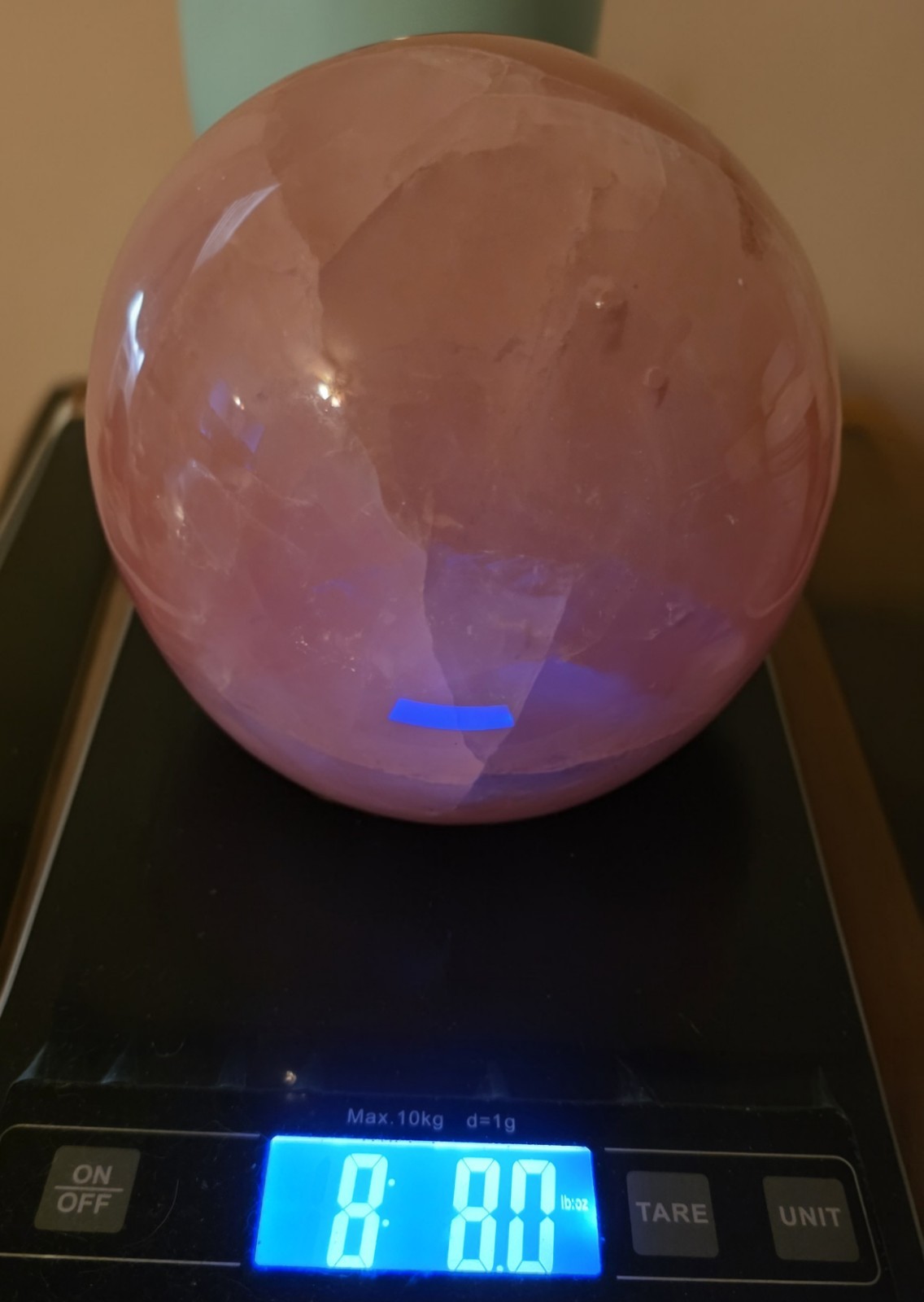 Extra Large 8lbs 8oz Rose Quartz Star Flash And Some Rainbows