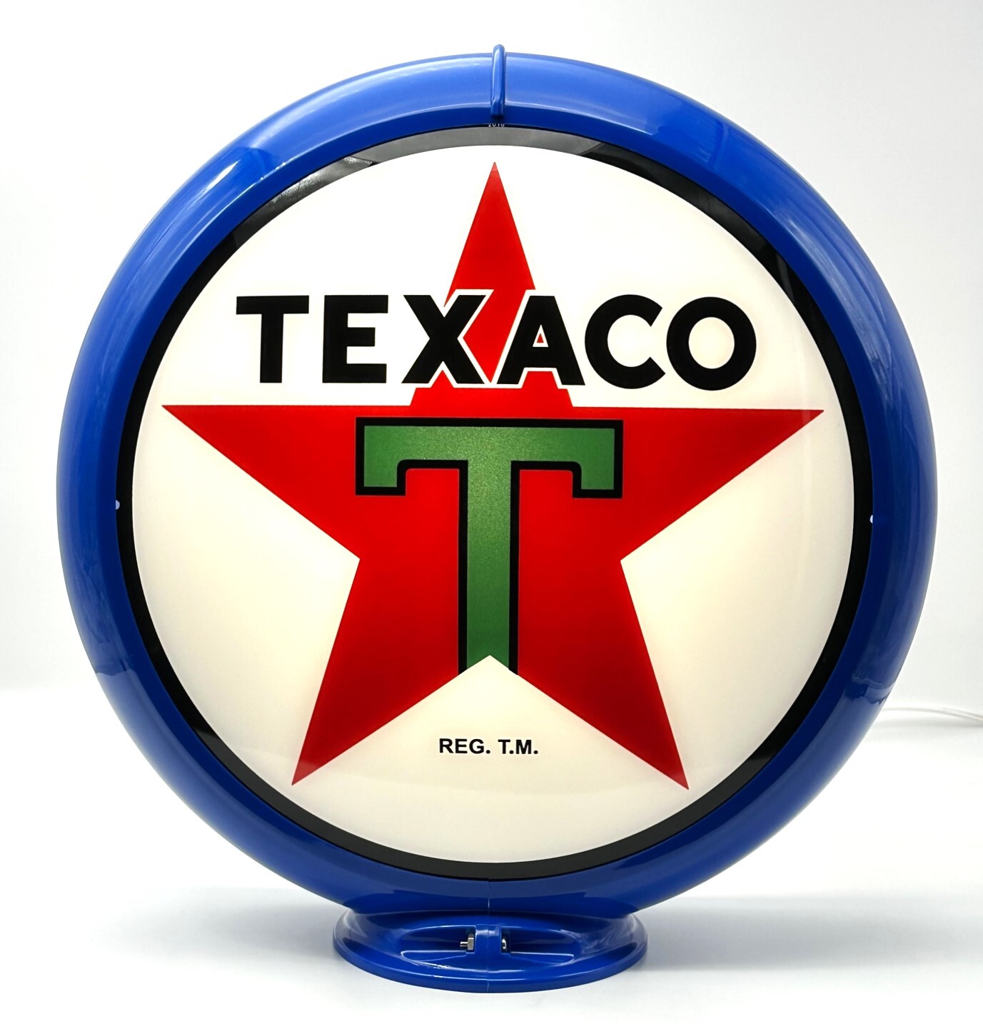TEXACO STAR 13.5″ Gas Pump Globe – SHIPS FULLY ASSEMBLED! READY FOR YOUR PUMP!!