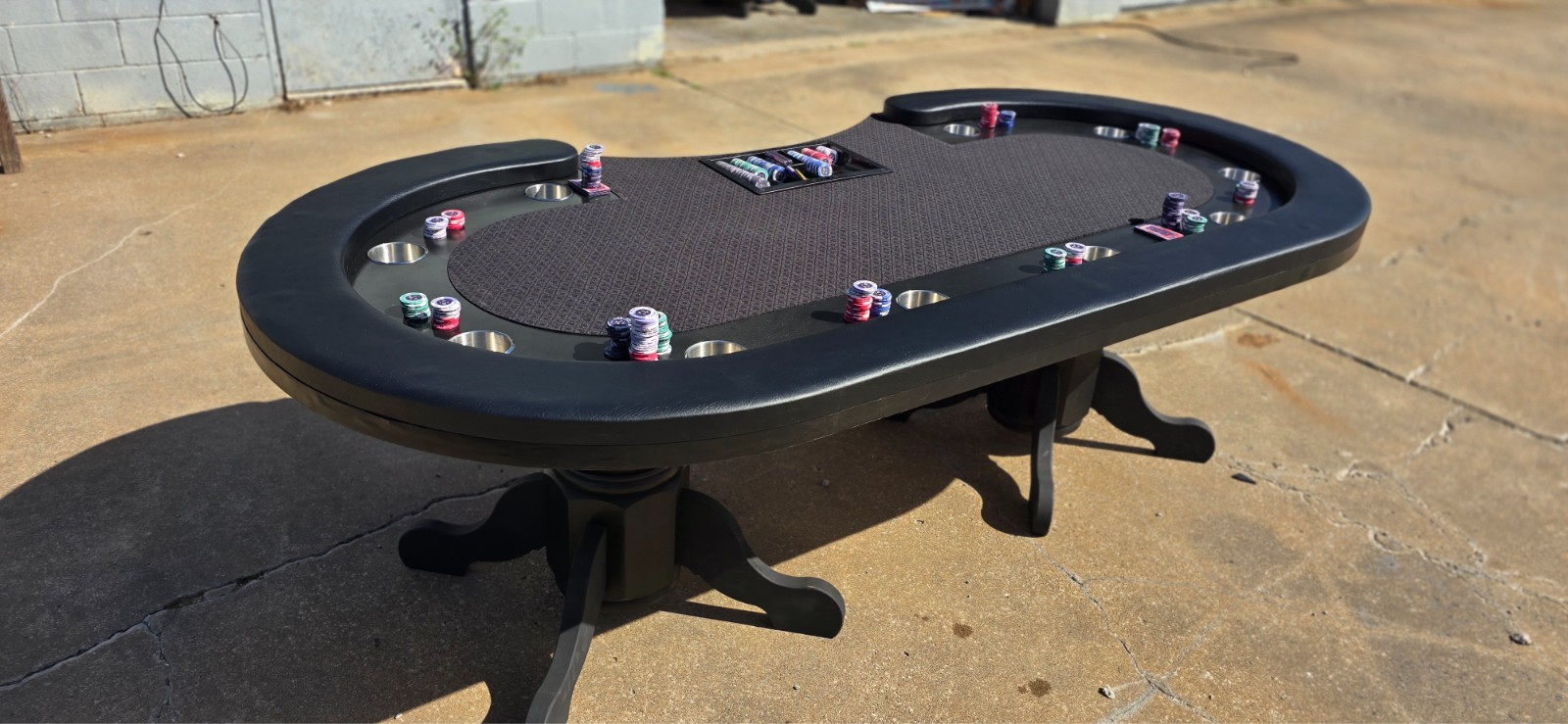 *CLOSE-OUT * 🃏🔥 10-Player Dealer Poker Table – CLEAN SETUP 🔥🃏