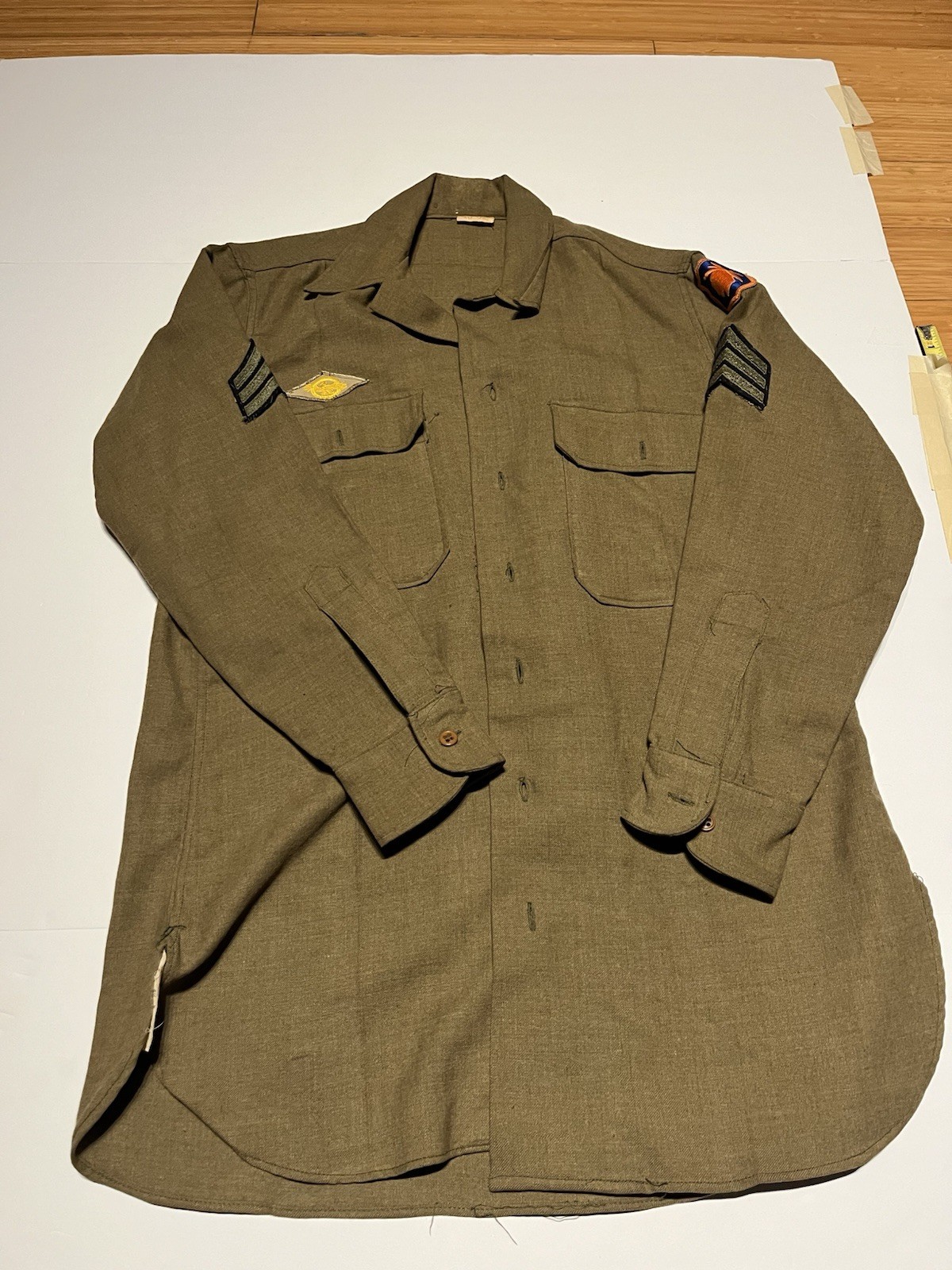 Vintage World War Two Militaria Clothing Lot Sergeant 1942