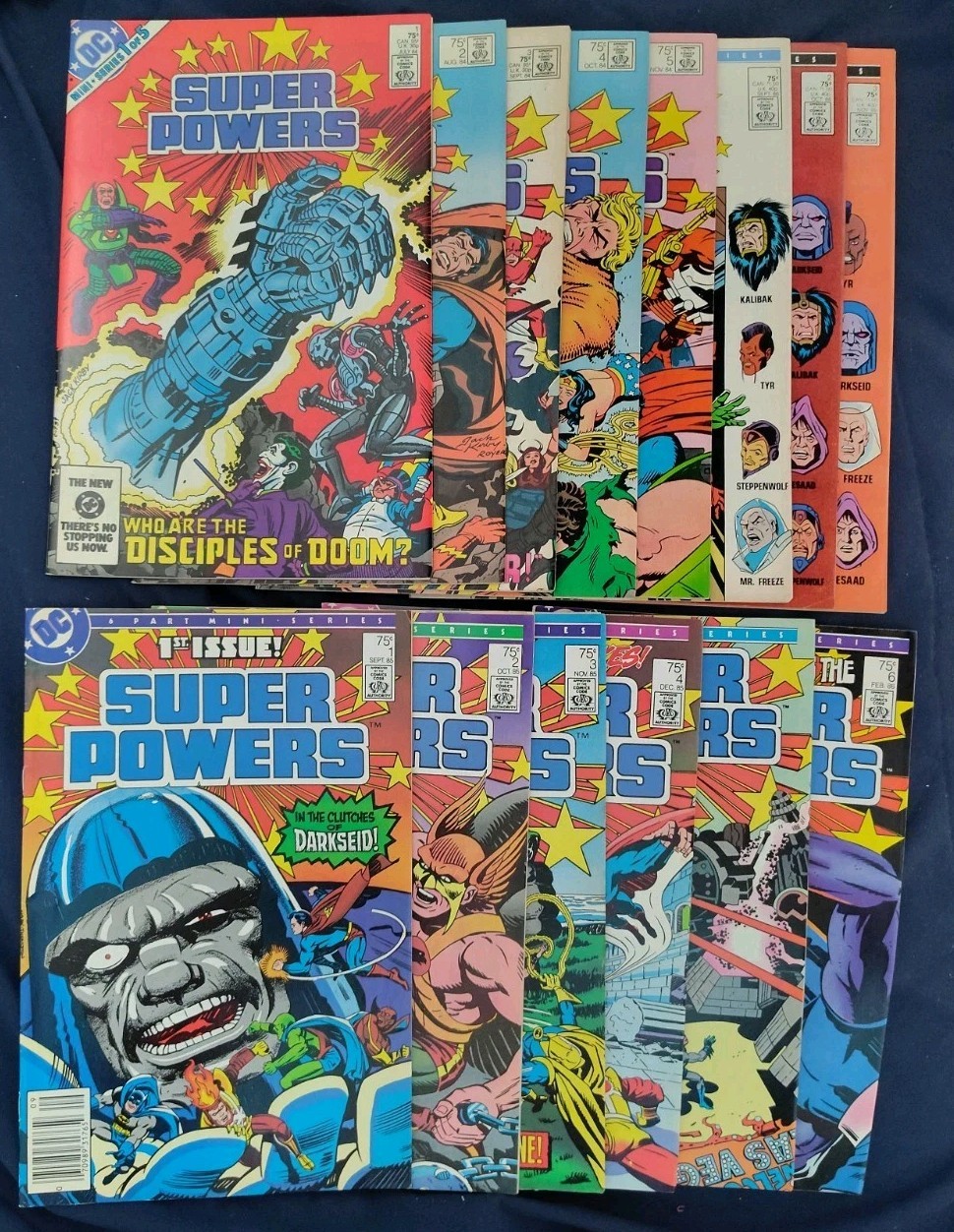 🦸SUPER POWERS #1-5(1984), #1-6(1985), #1-3(1986) UNCIRCULATED AVG VF/NM (B5)