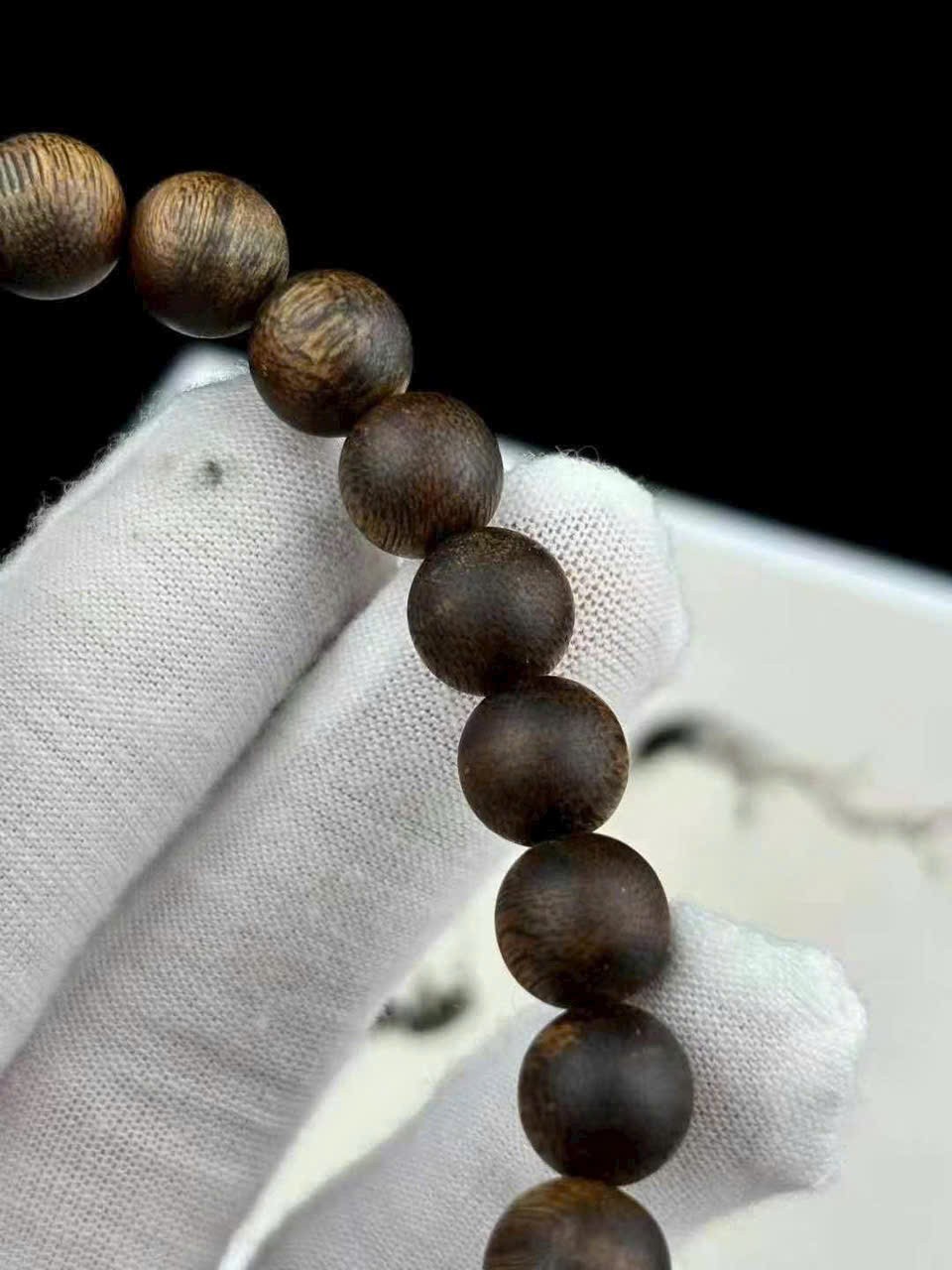Rare Kynam Agarwood Bracelet 10mm | Pure Oud Kyara | Strong Fragrance Gift
