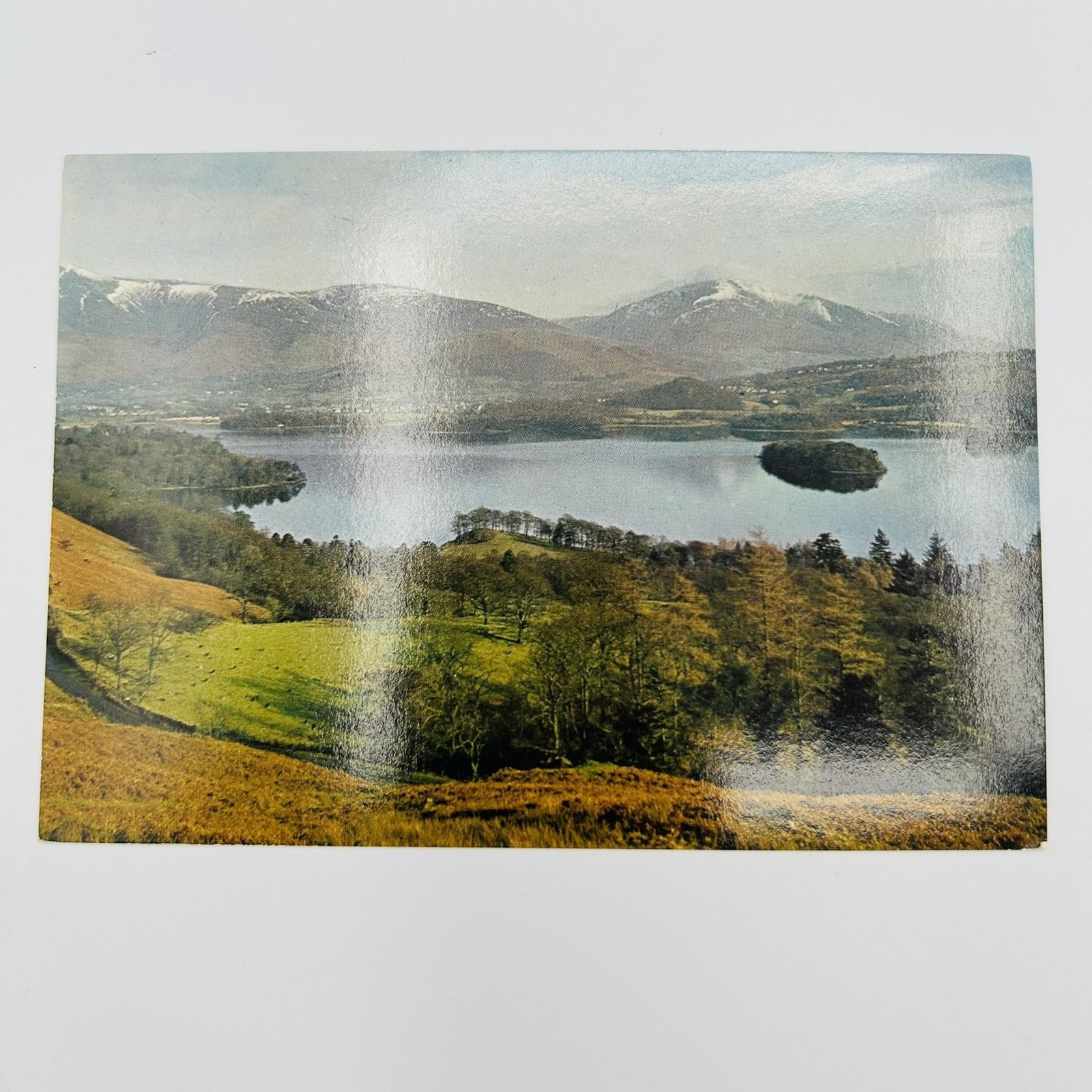 DERWENTWATER Cumbria Printed Lithograph Postcard Multicolor 5.5×3.5 In