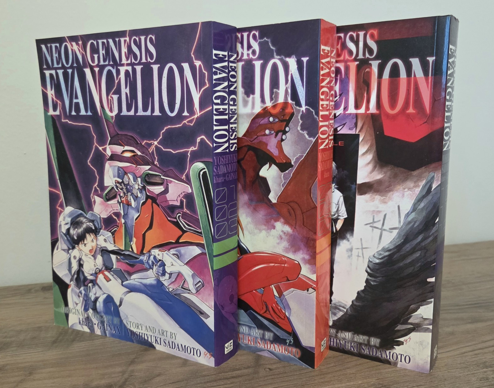 EVANGELION Neon Genesis 3-in-1 Vol 1-3, 7-9, 10-12 Manga Lot VIZ Media