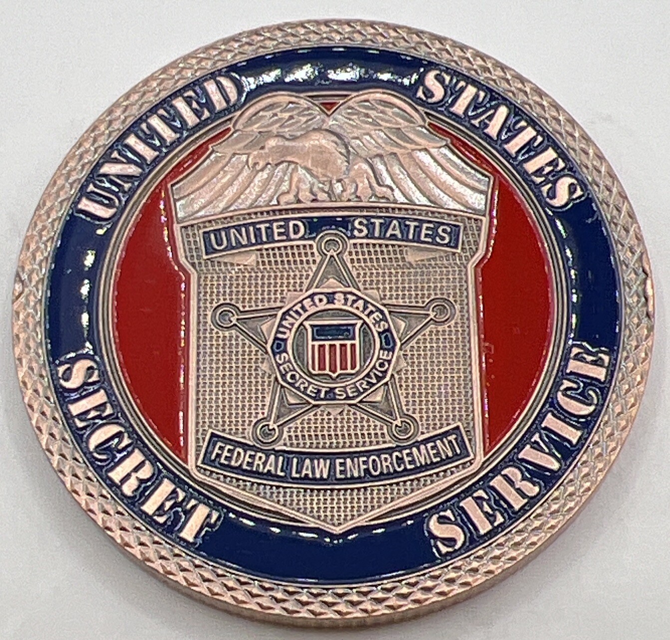 * United Secret Service Challenge Coin Home Land Security Comes In Clear Capsule
